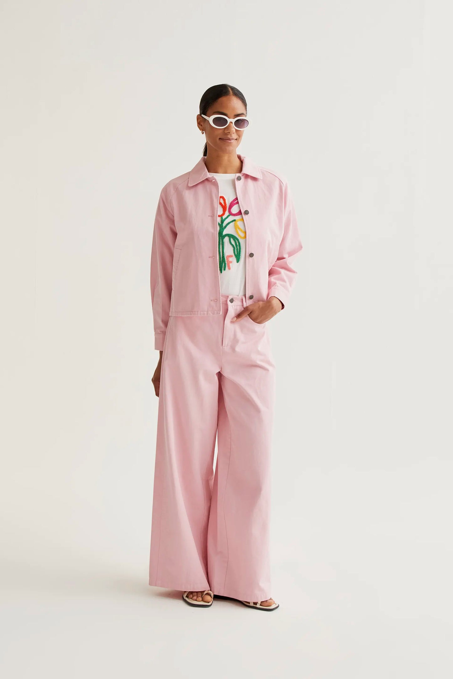 Giacca rosa 100% cotone