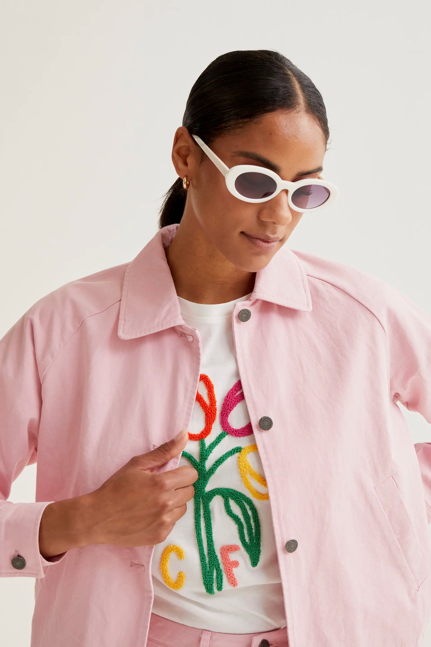 Giacca rosa 100% cotone