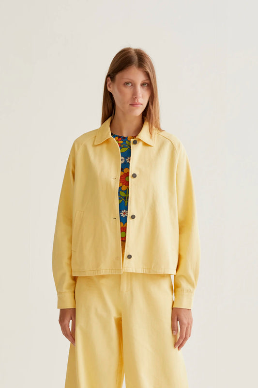 Chaqueta 100% algodón amarillo