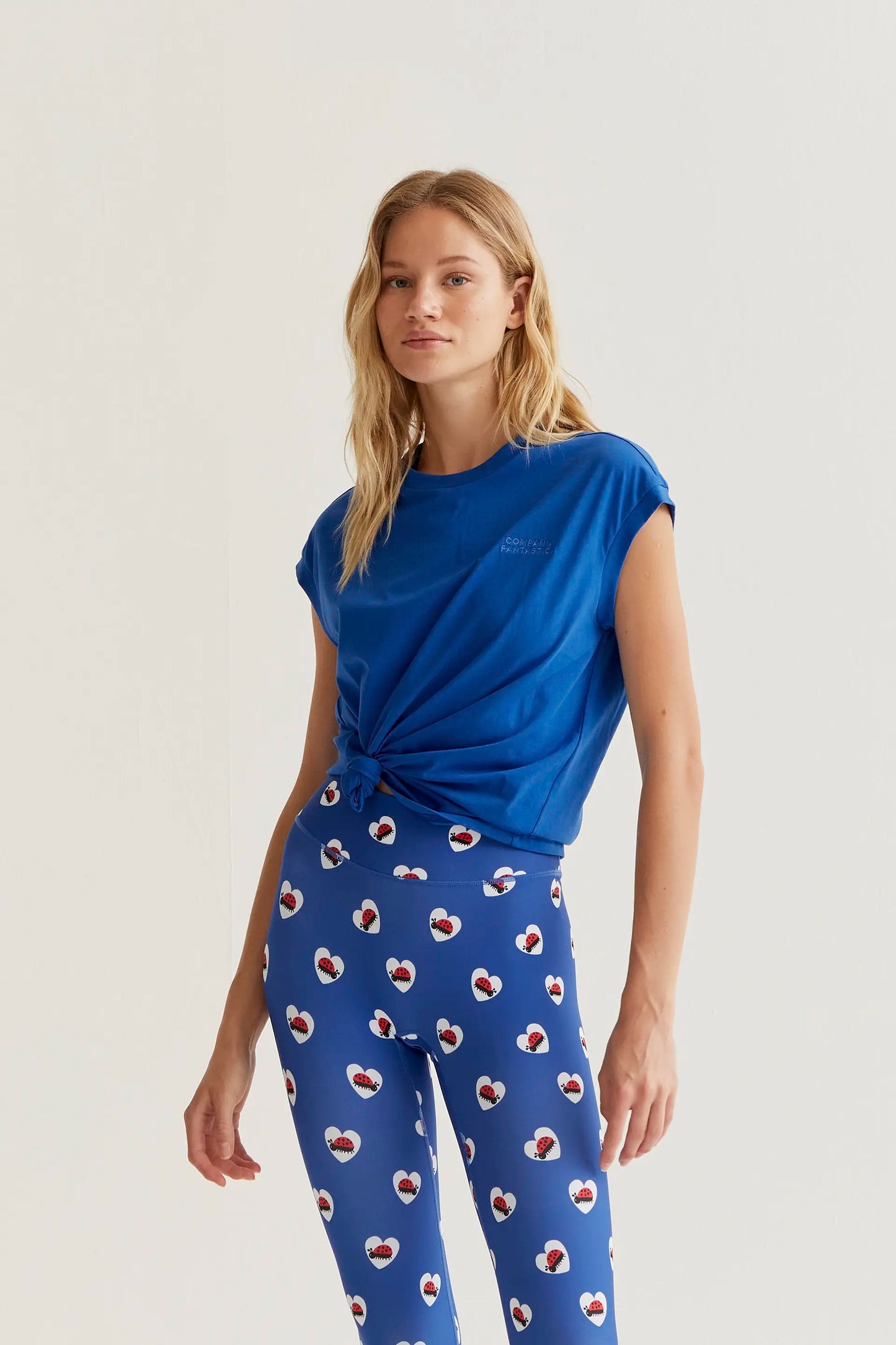 Maglietta blu 100% cotone