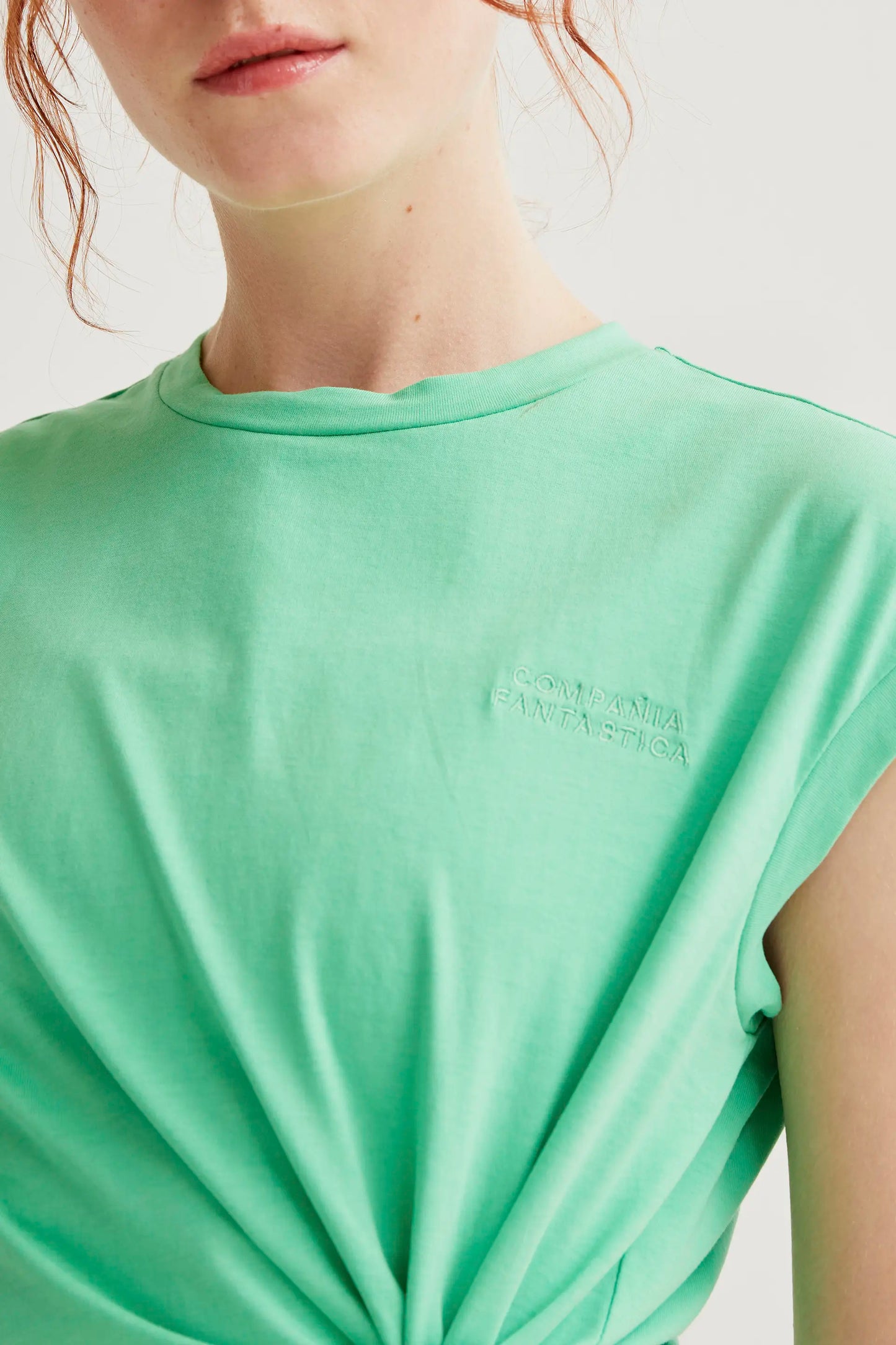 Camiseta 100% algodón verde