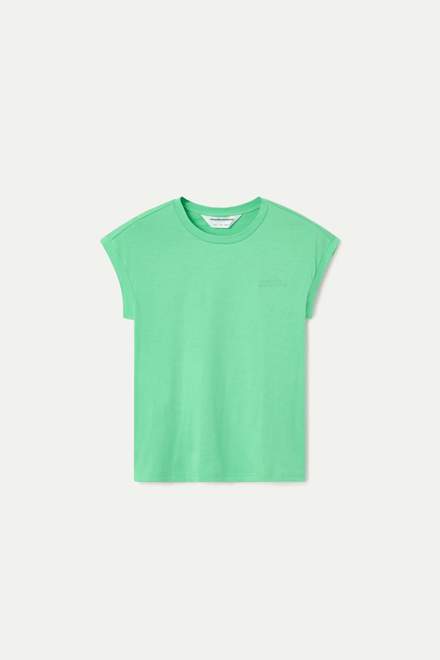 Camiseta 100% algodón verde