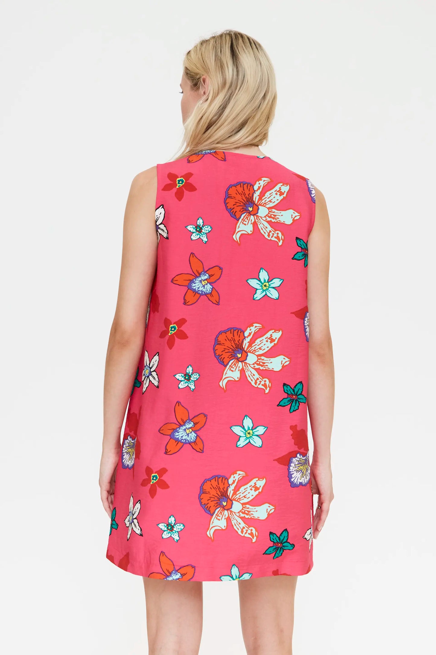 Vanda print short dress