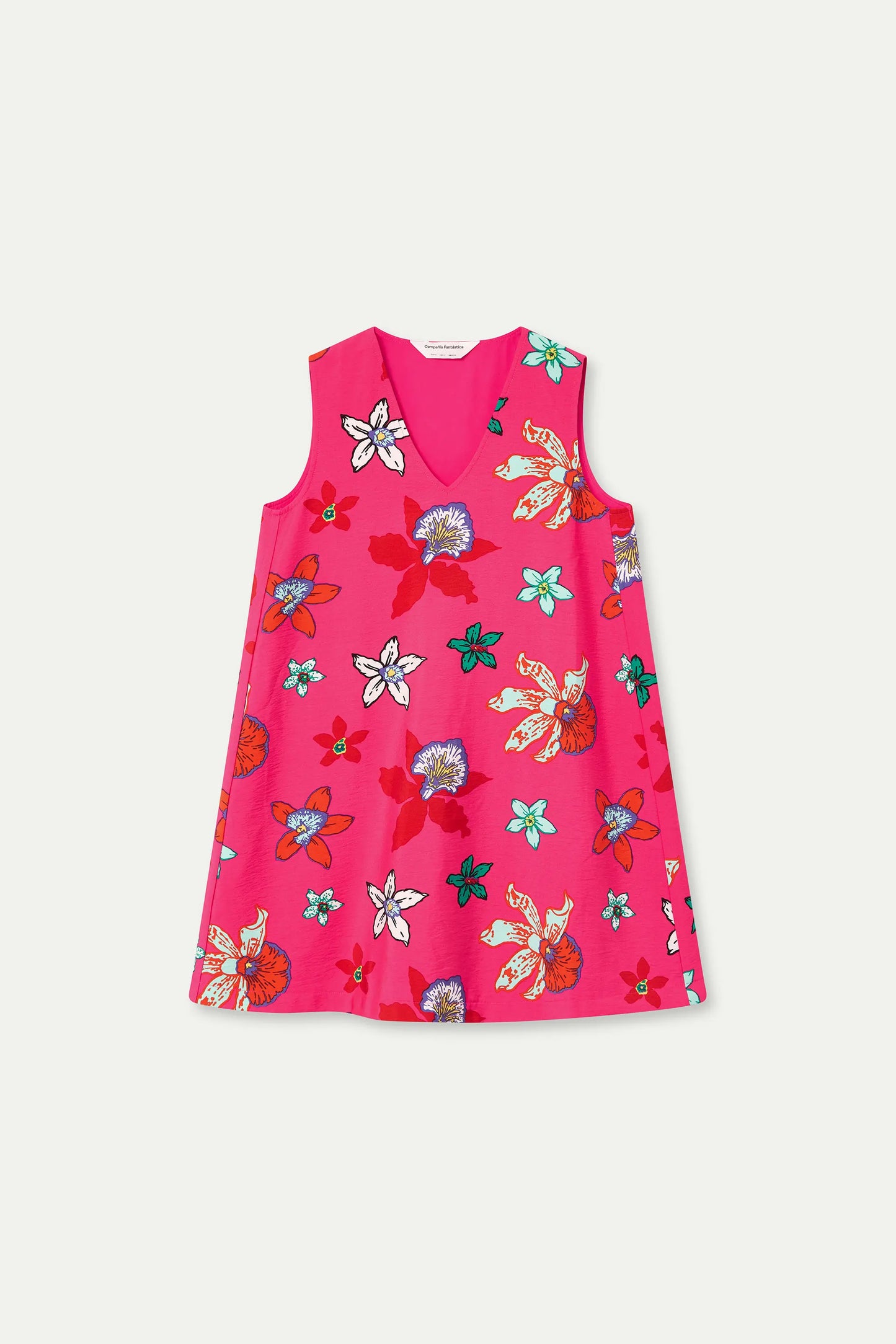 Vanda print short dress