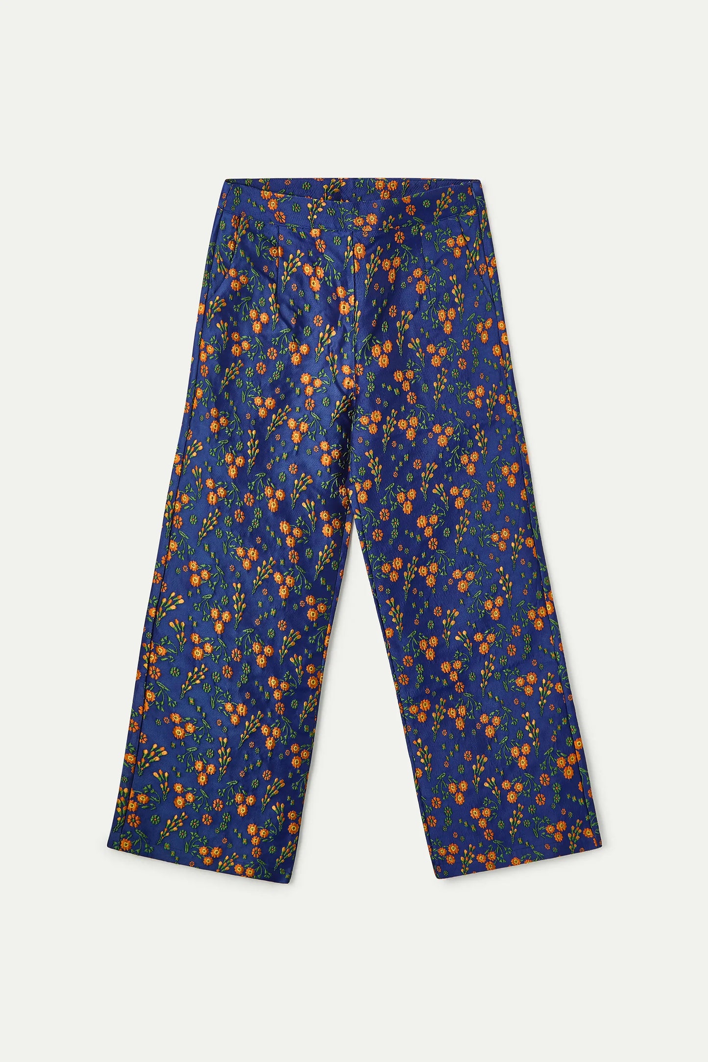 Pantalón con estampado Flowers Jacquard