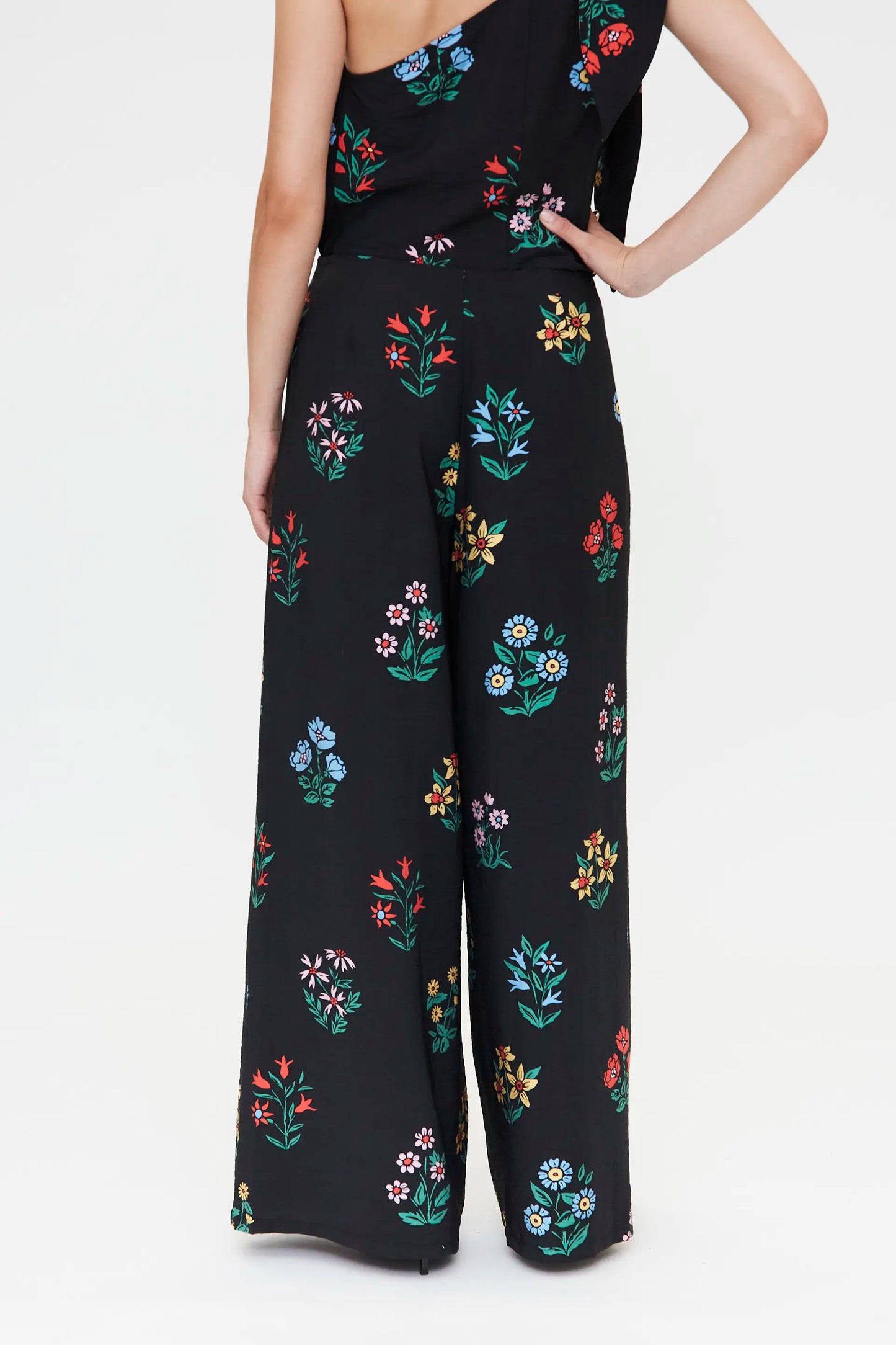 Multicolor Gardener Print Trousers