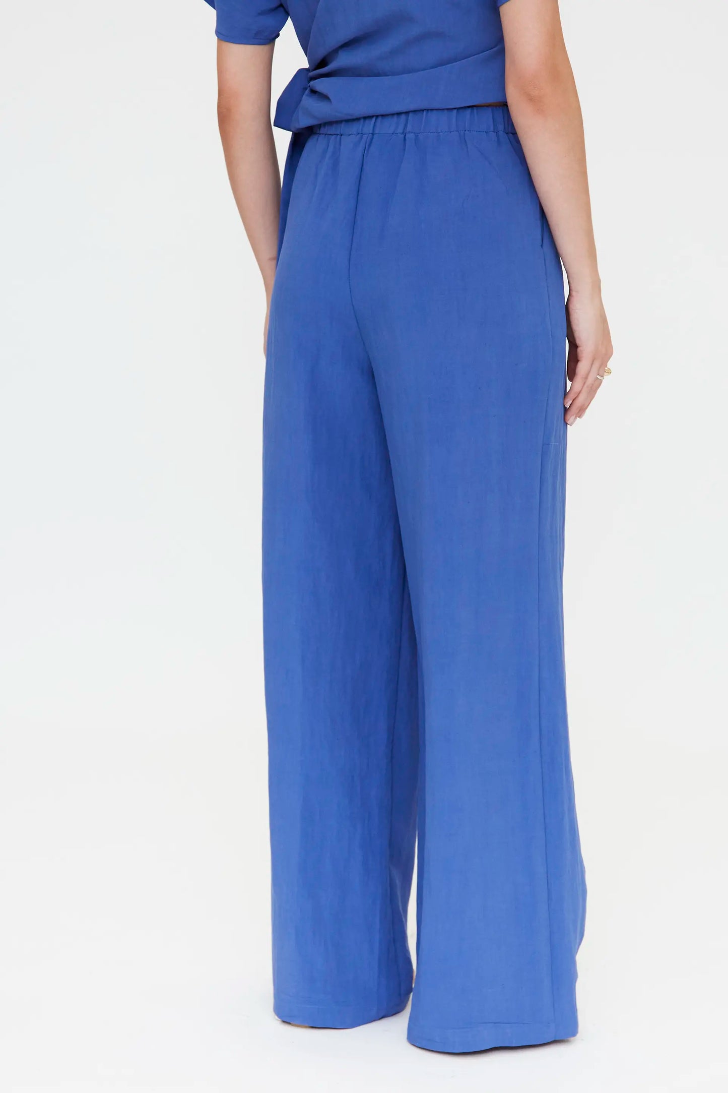 Flowy blue trousers