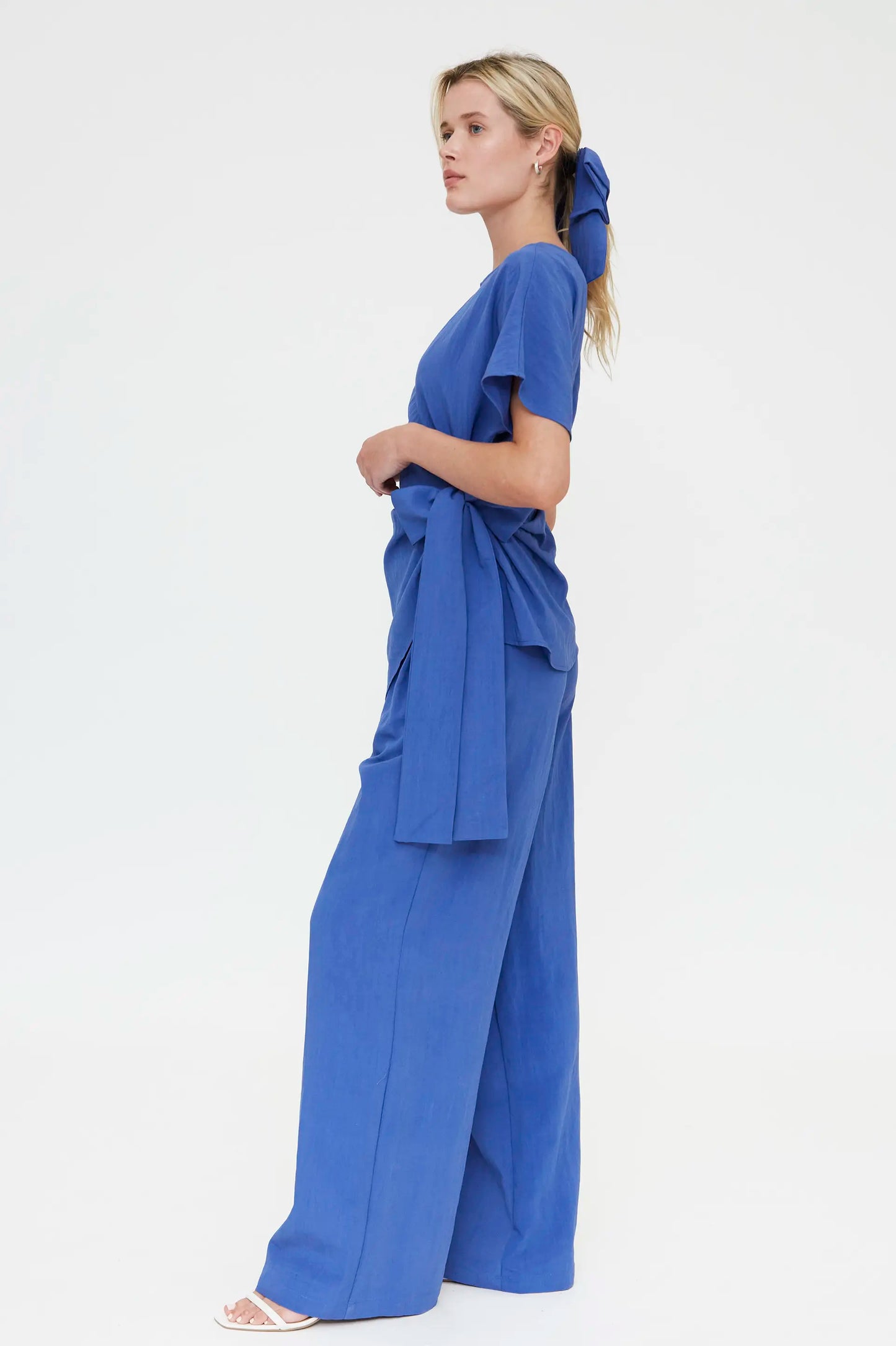 Flowy blue trousers