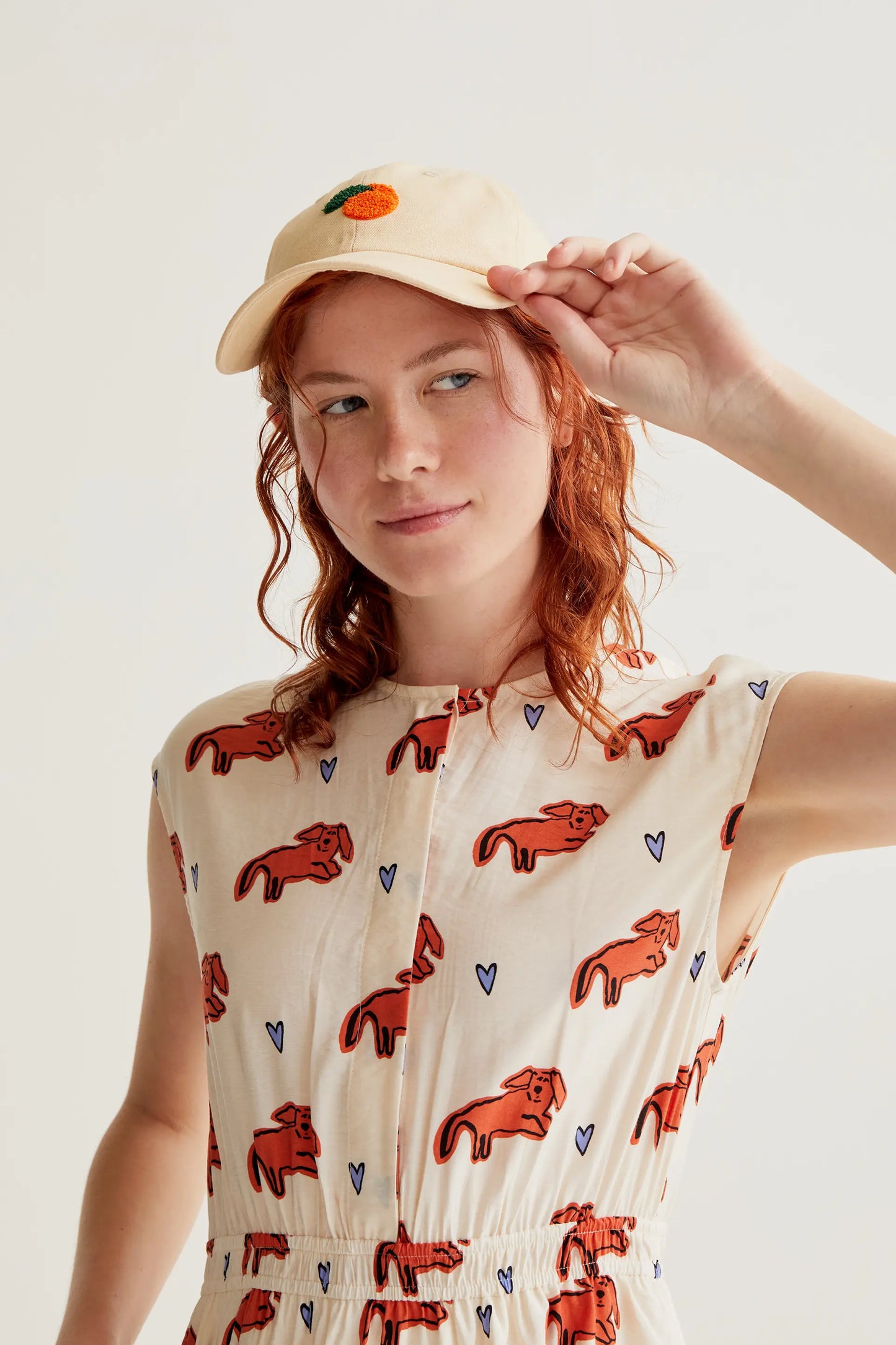 Vestido midi con estampado Tochi
