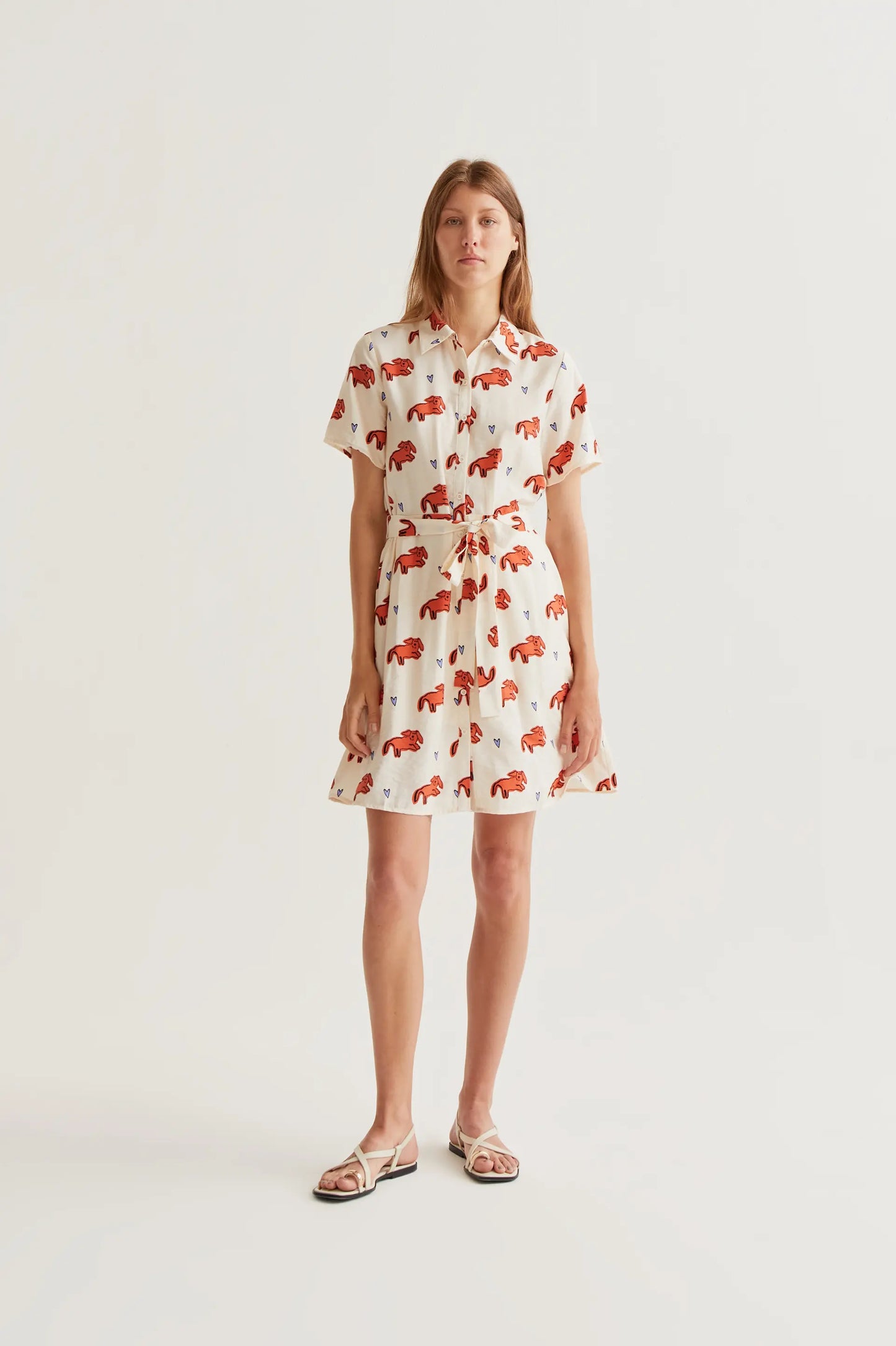 Short dress with Tochi print