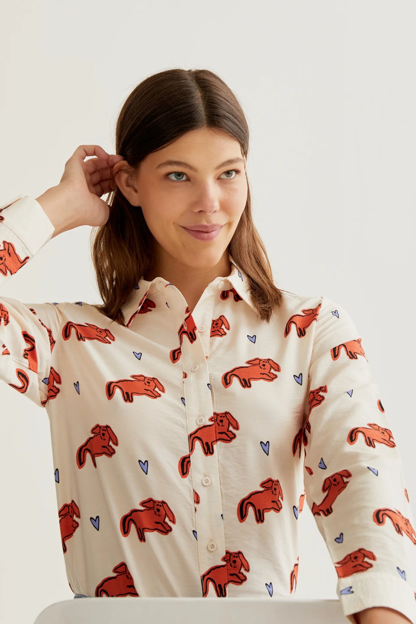 Camicia con stampa Tochi