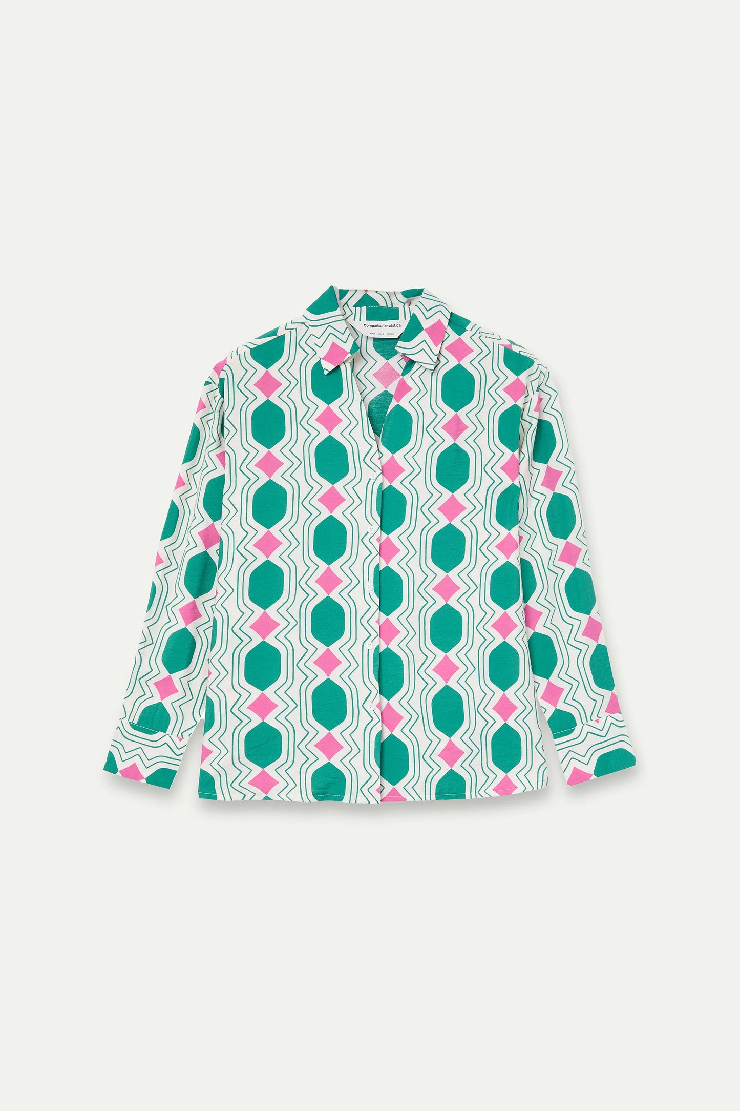 Camicia con stampa geometrica
