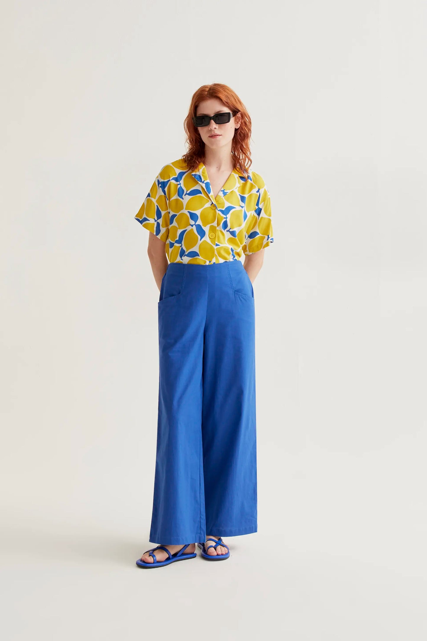 Camicia con stampa limoncello