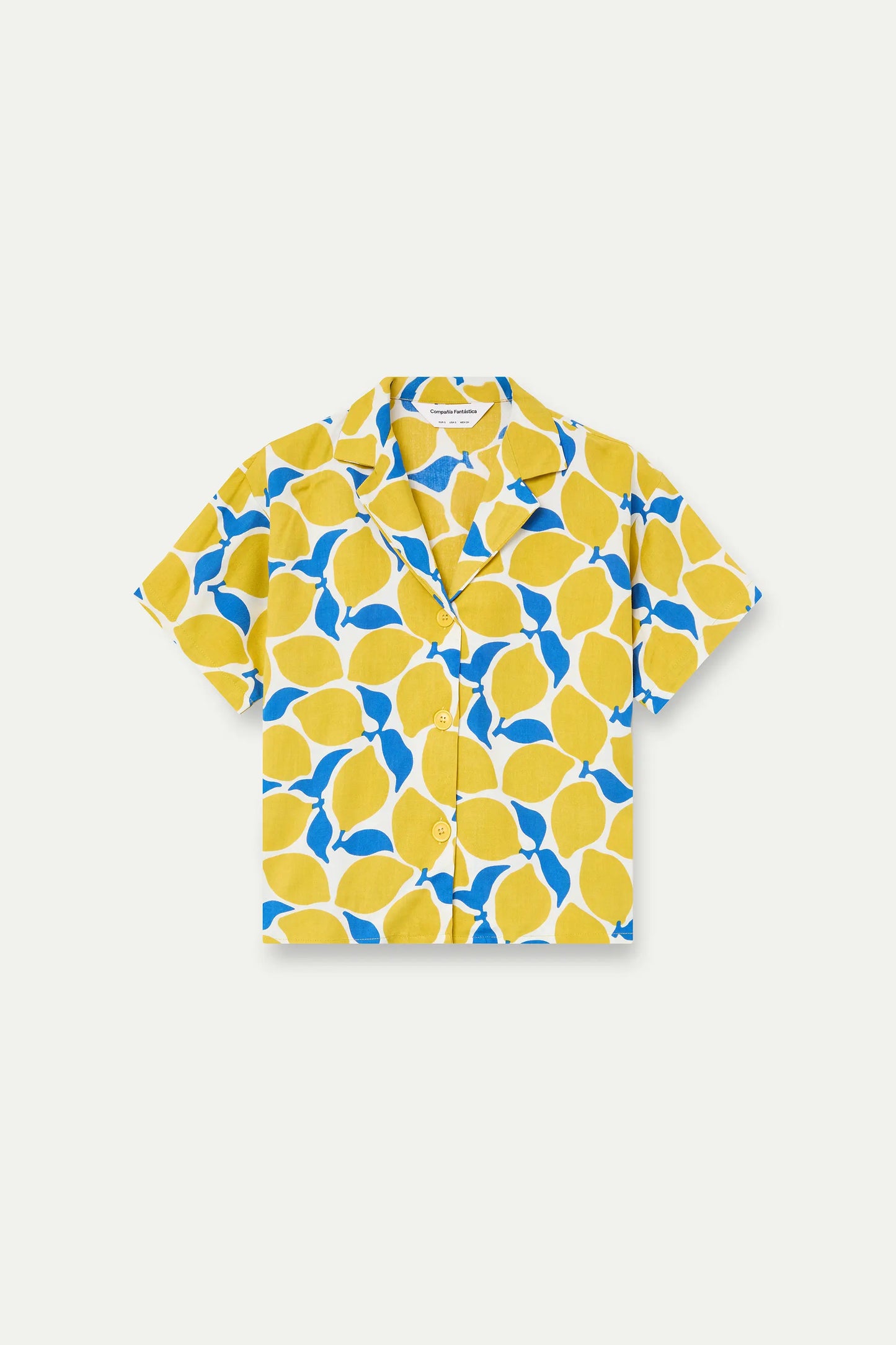 Camicia con stampa limoncello