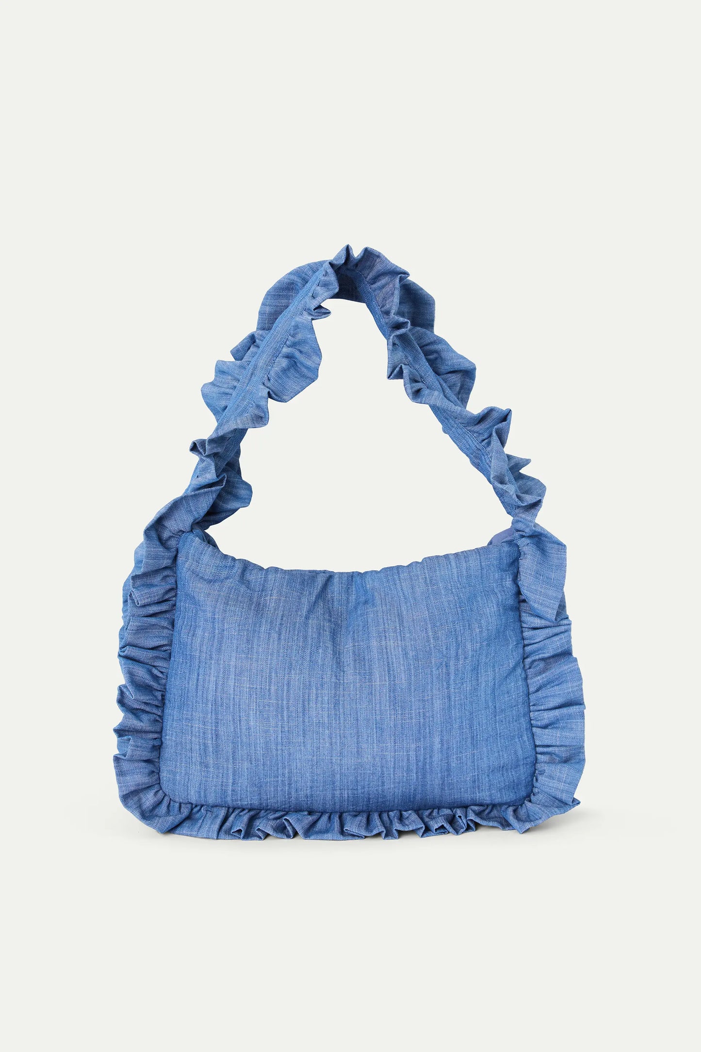 Borsa in chambray azzurro 100% cotone
