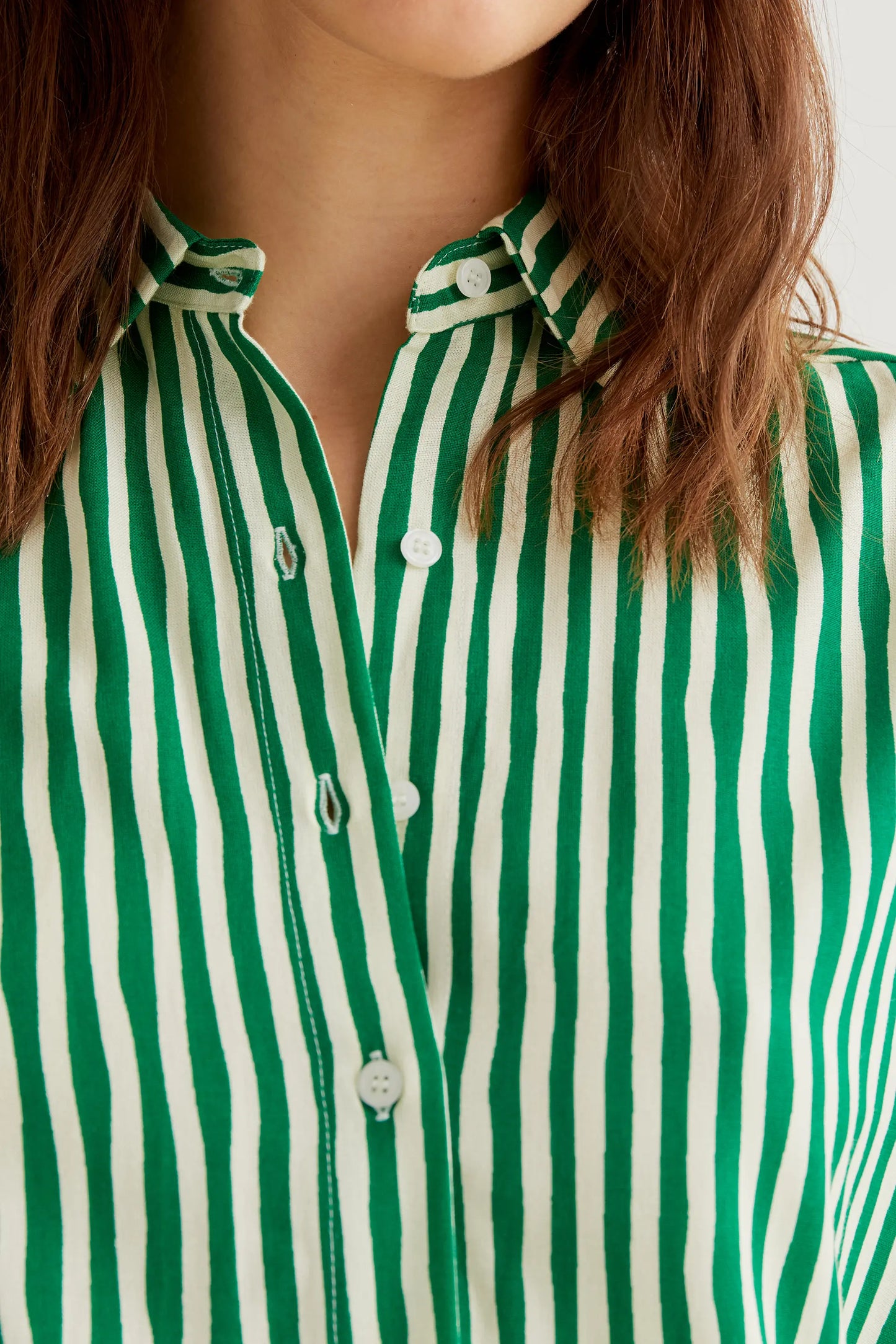 Camicia stampata verde Lavagna