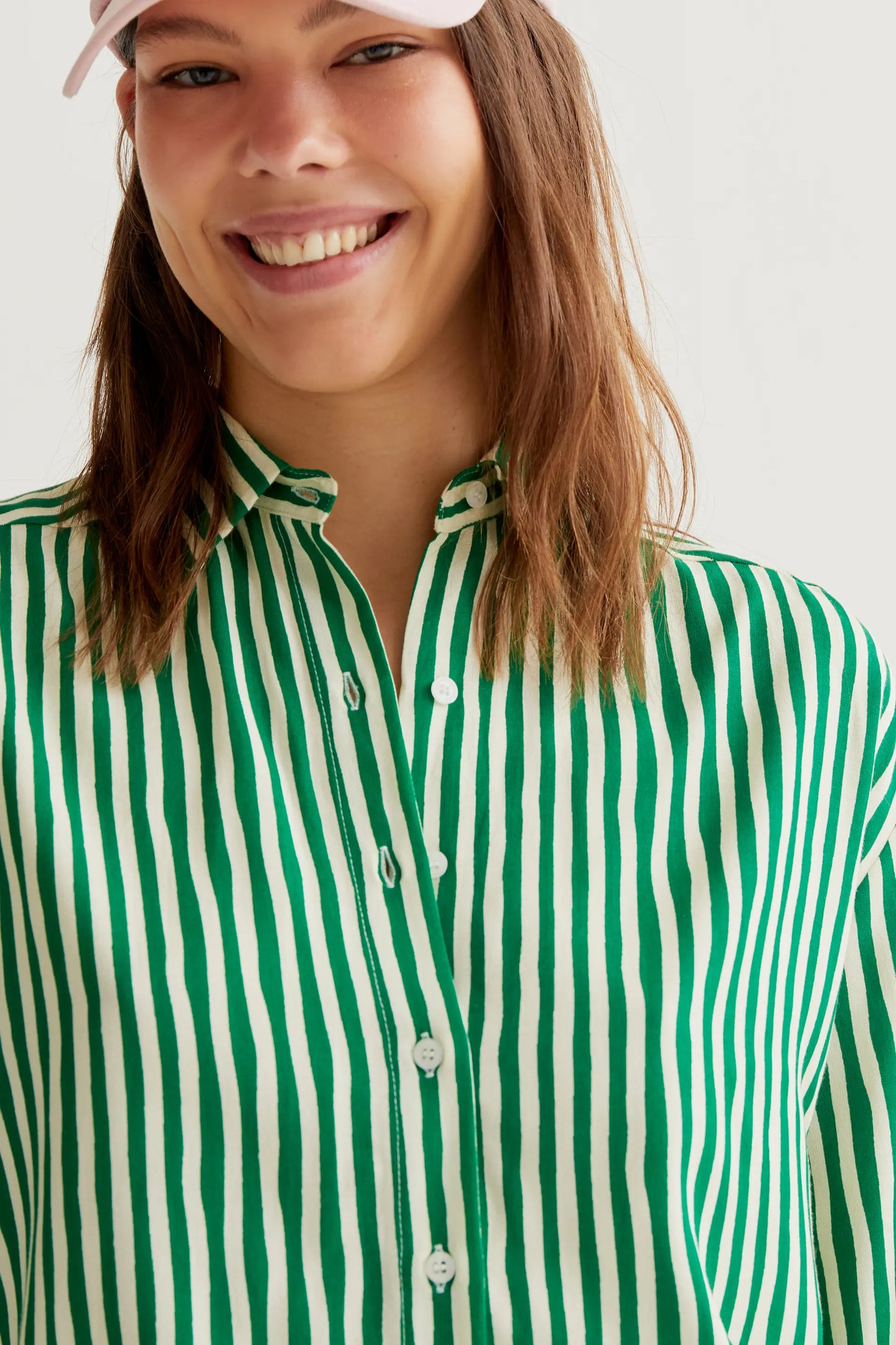 Camicia stampata verde Lavagna
