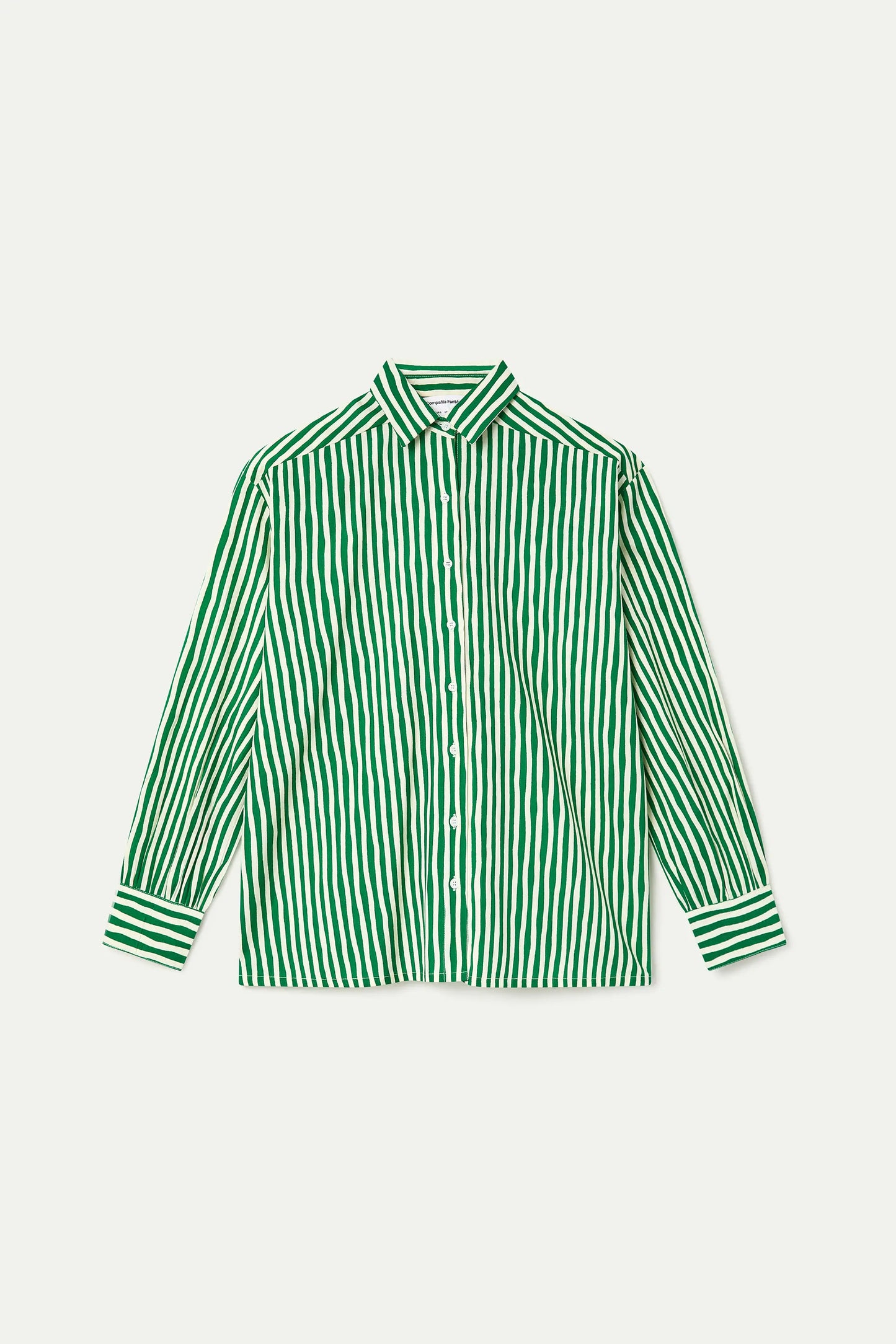 Camicia stampata verde Lavagna