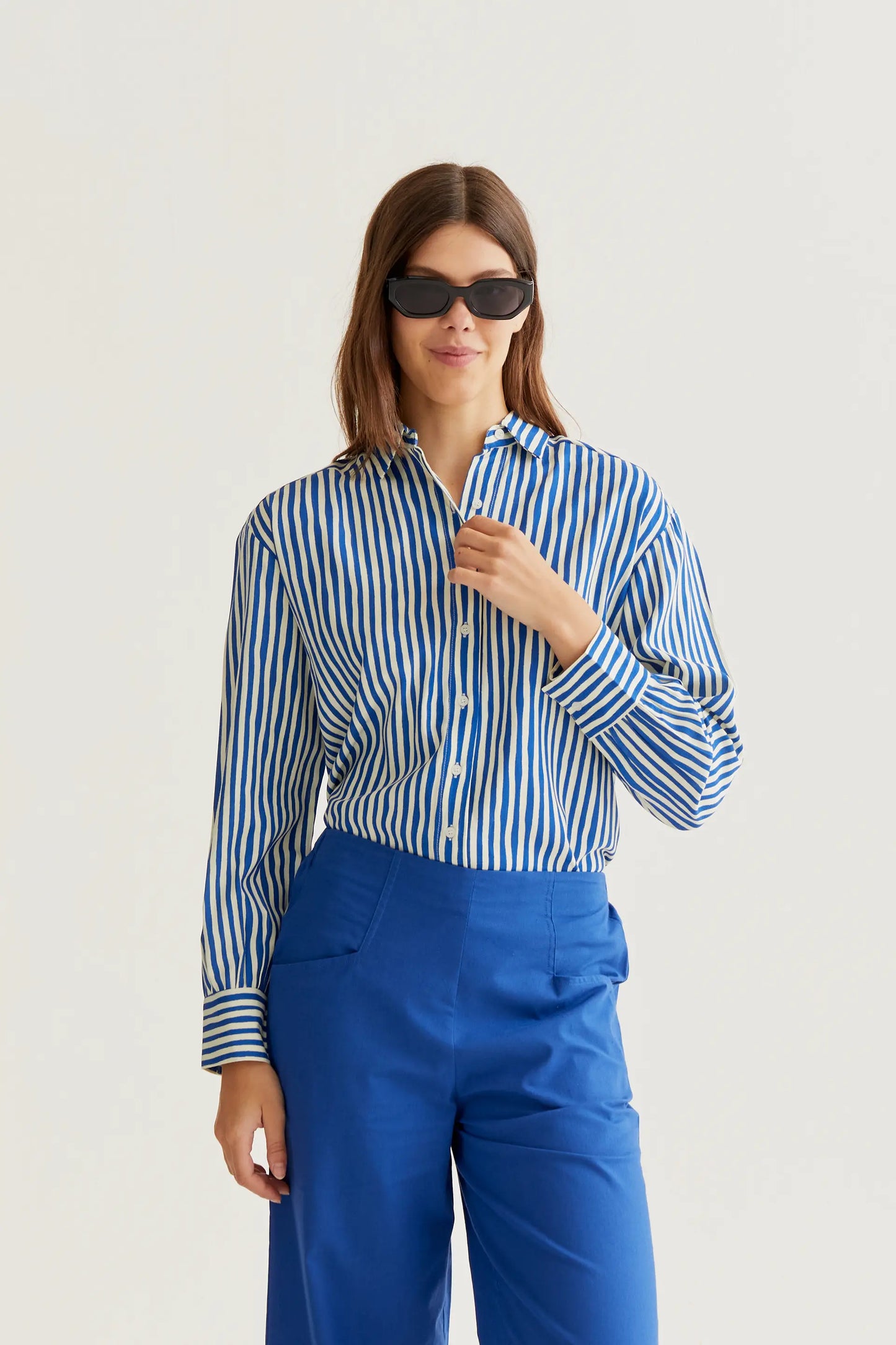 Camisa con estampado Lavagna Blue