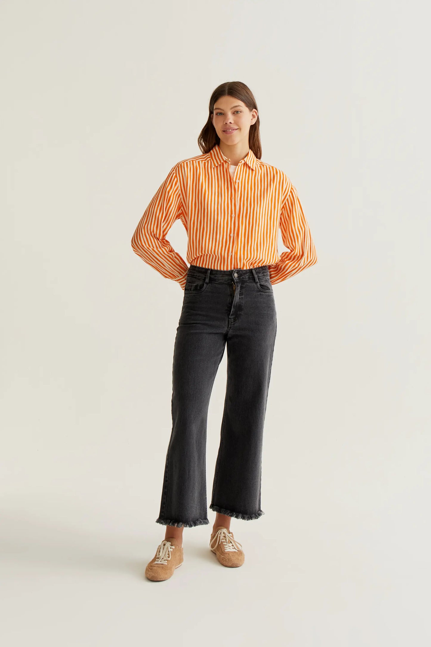 Camicia con stampa Lavagna Orange