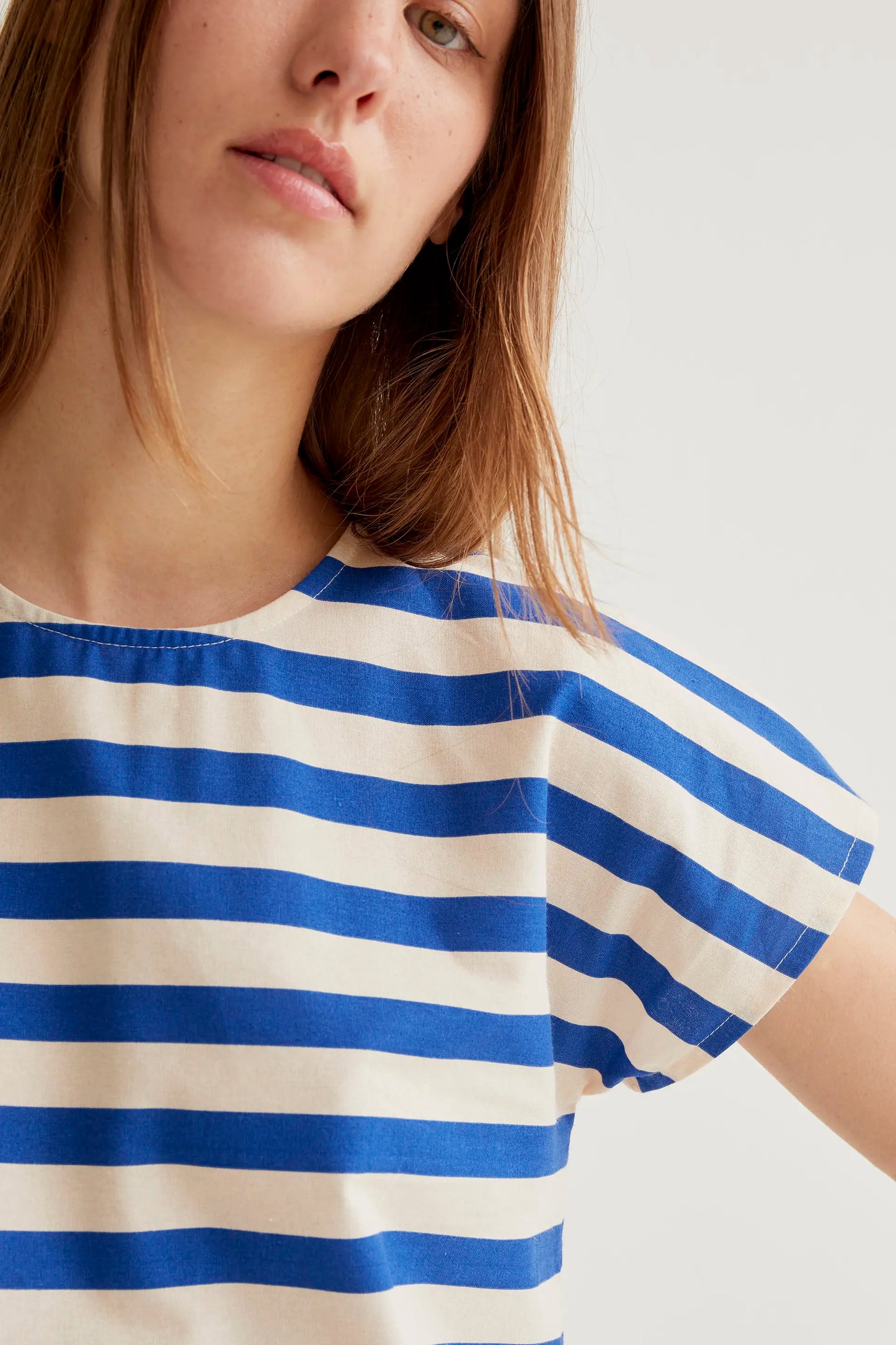 Bamboo Blue Print Top