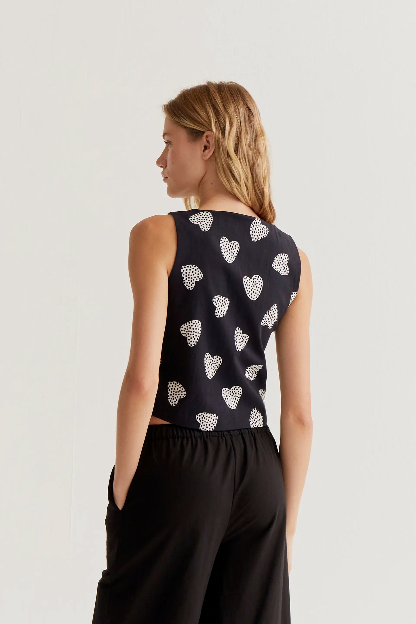 Gilet stampato Harmony Black