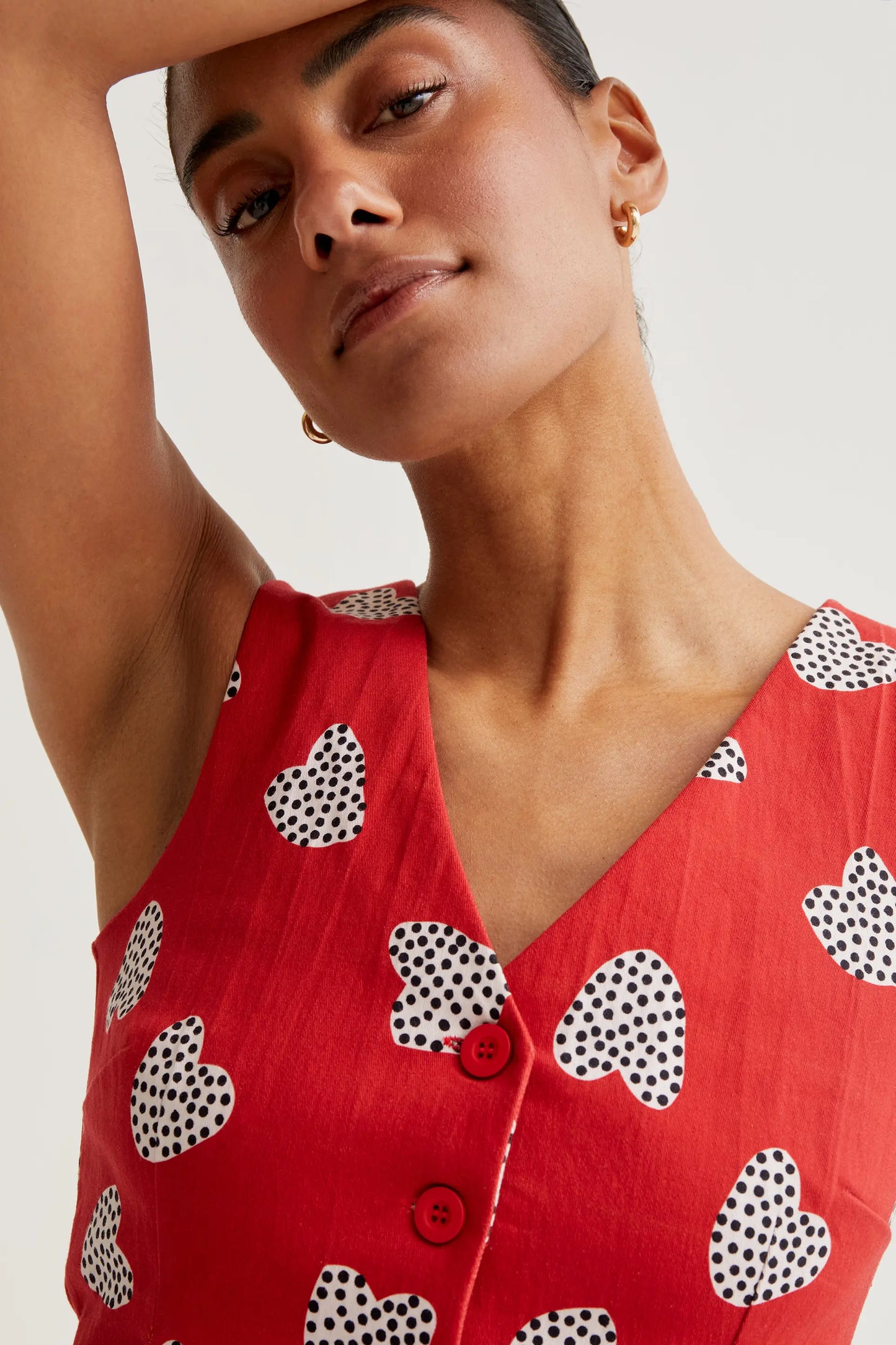 Gilet con stampa Harmony Red