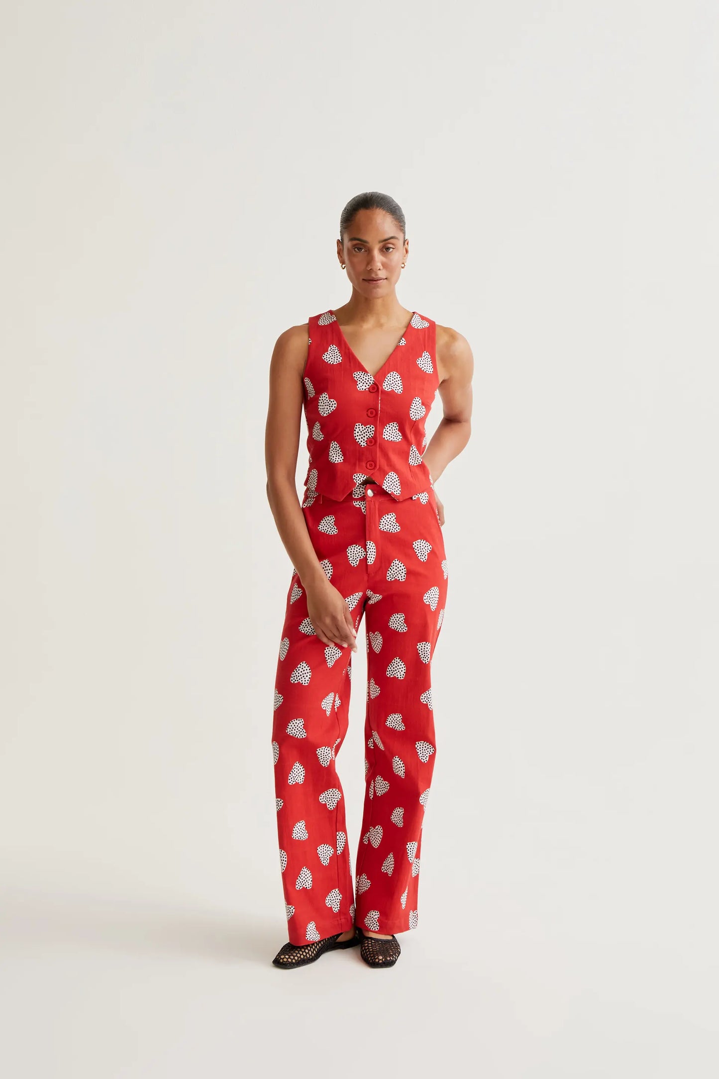 Gilet con stampa Harmony Red