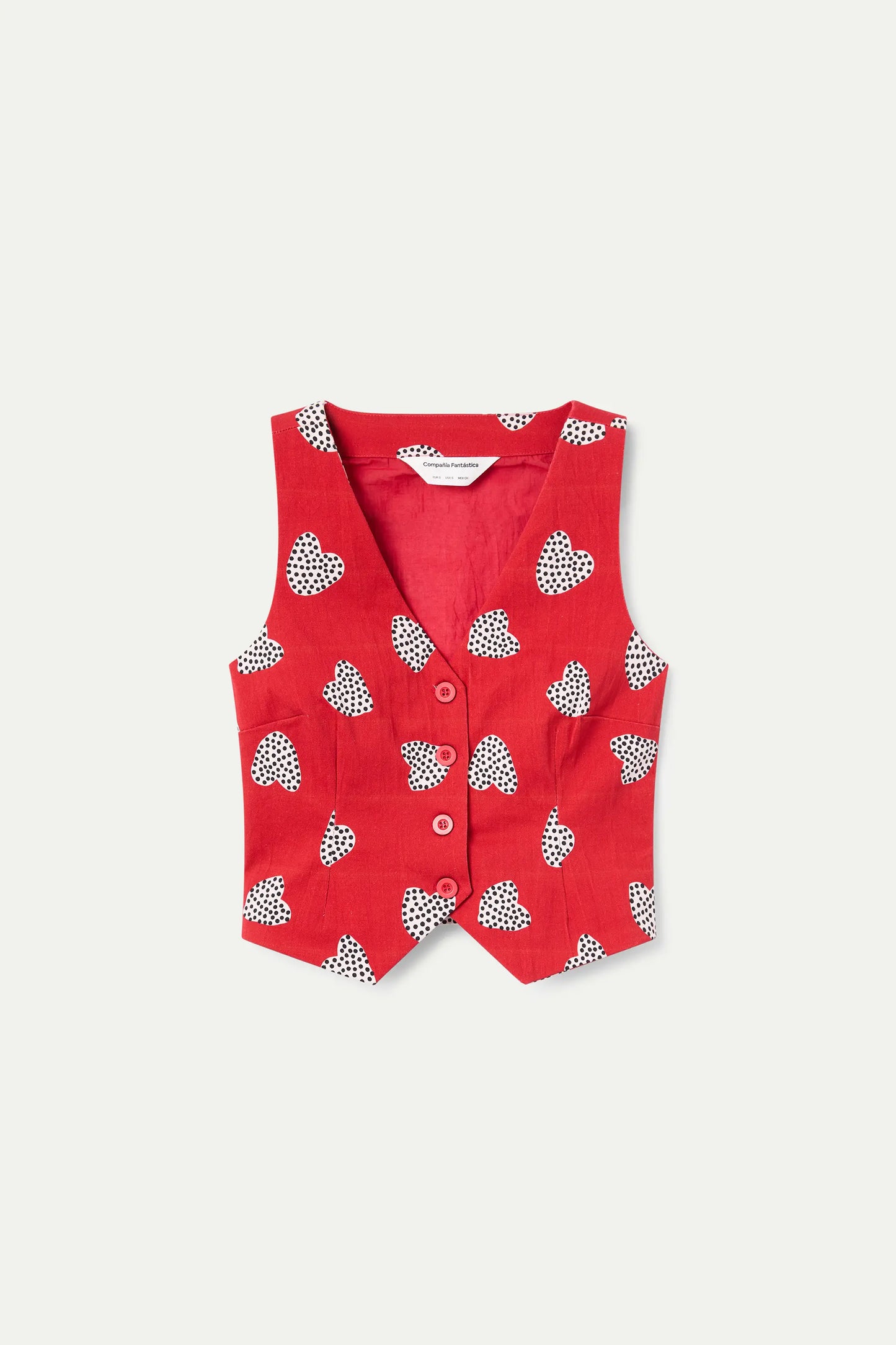Gilet con stampa Harmony Red