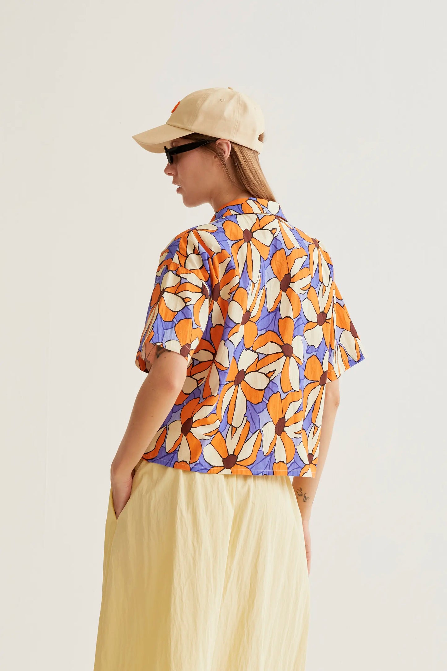 Camicia con stampa calendula