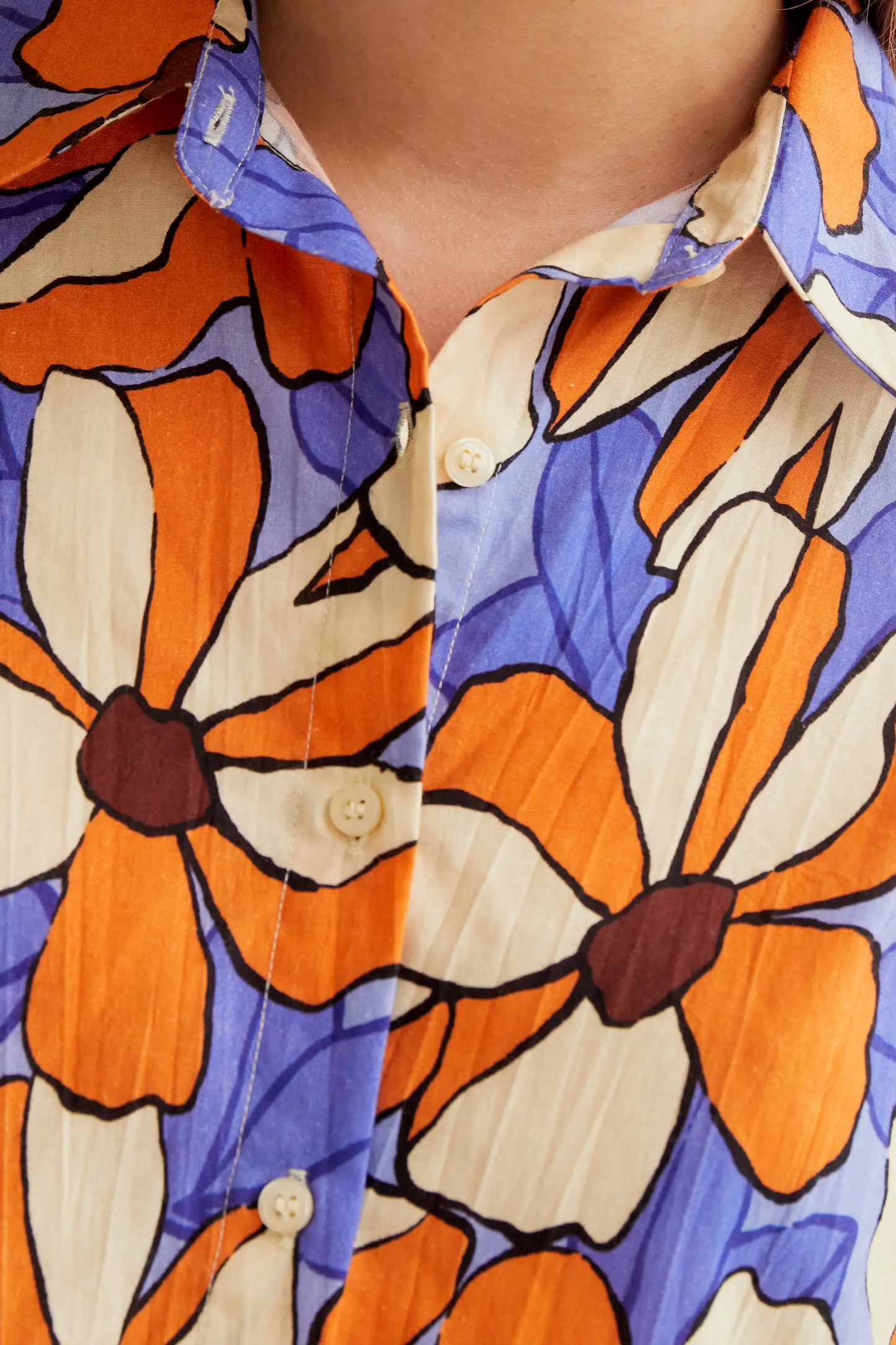 Camicia con stampa calendula