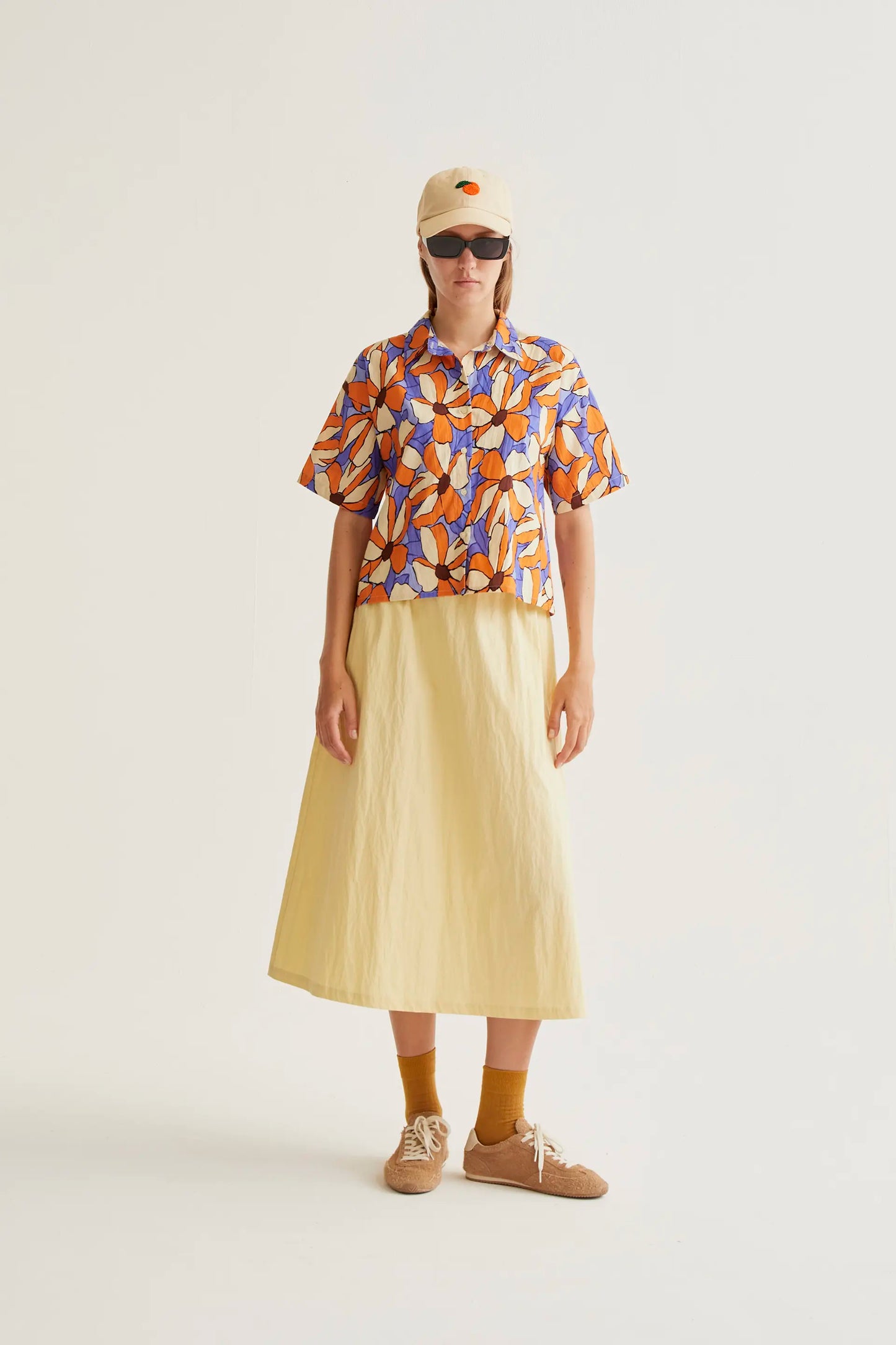 Camicia con stampa calendula