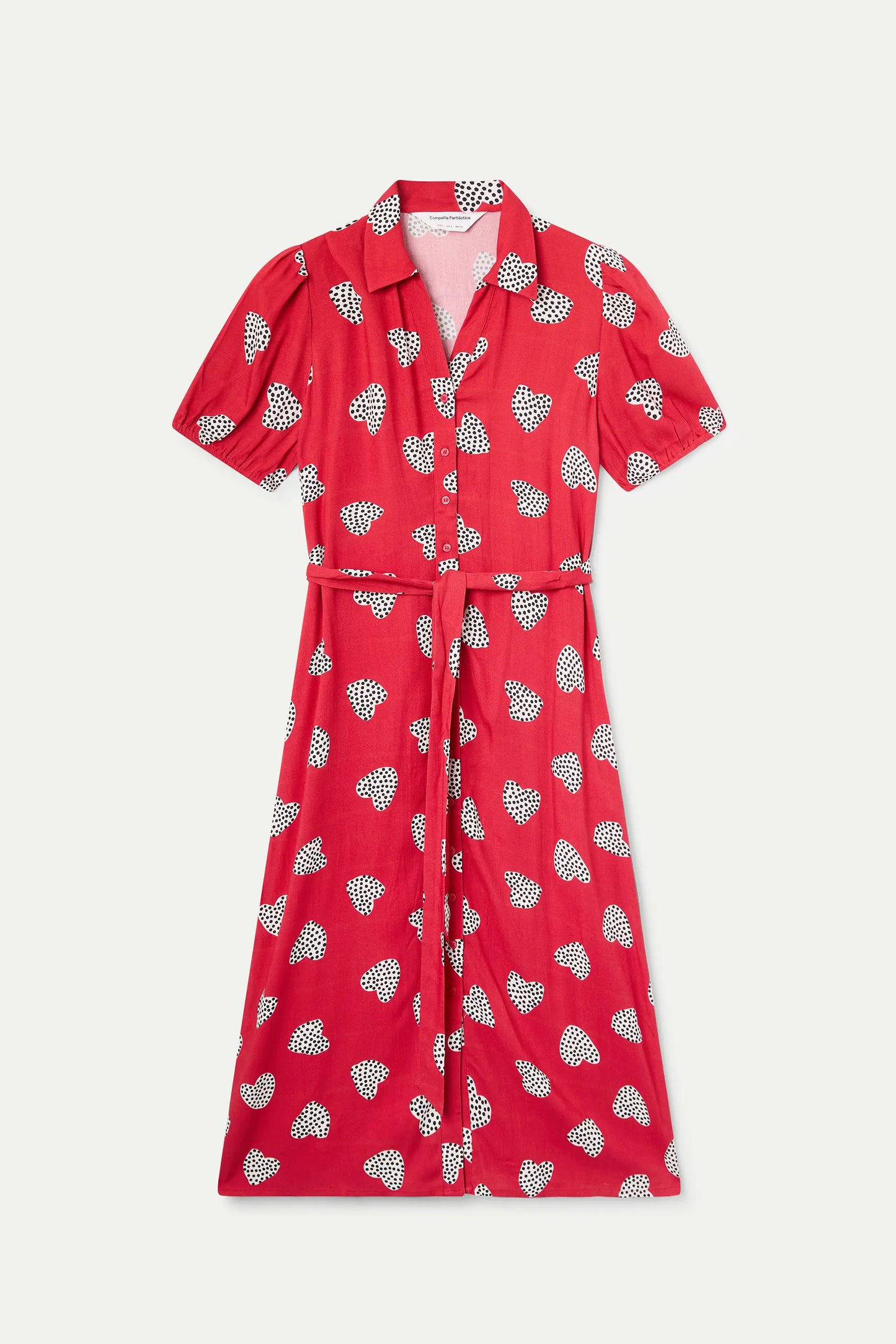 Harmony Red Print Midi Dress