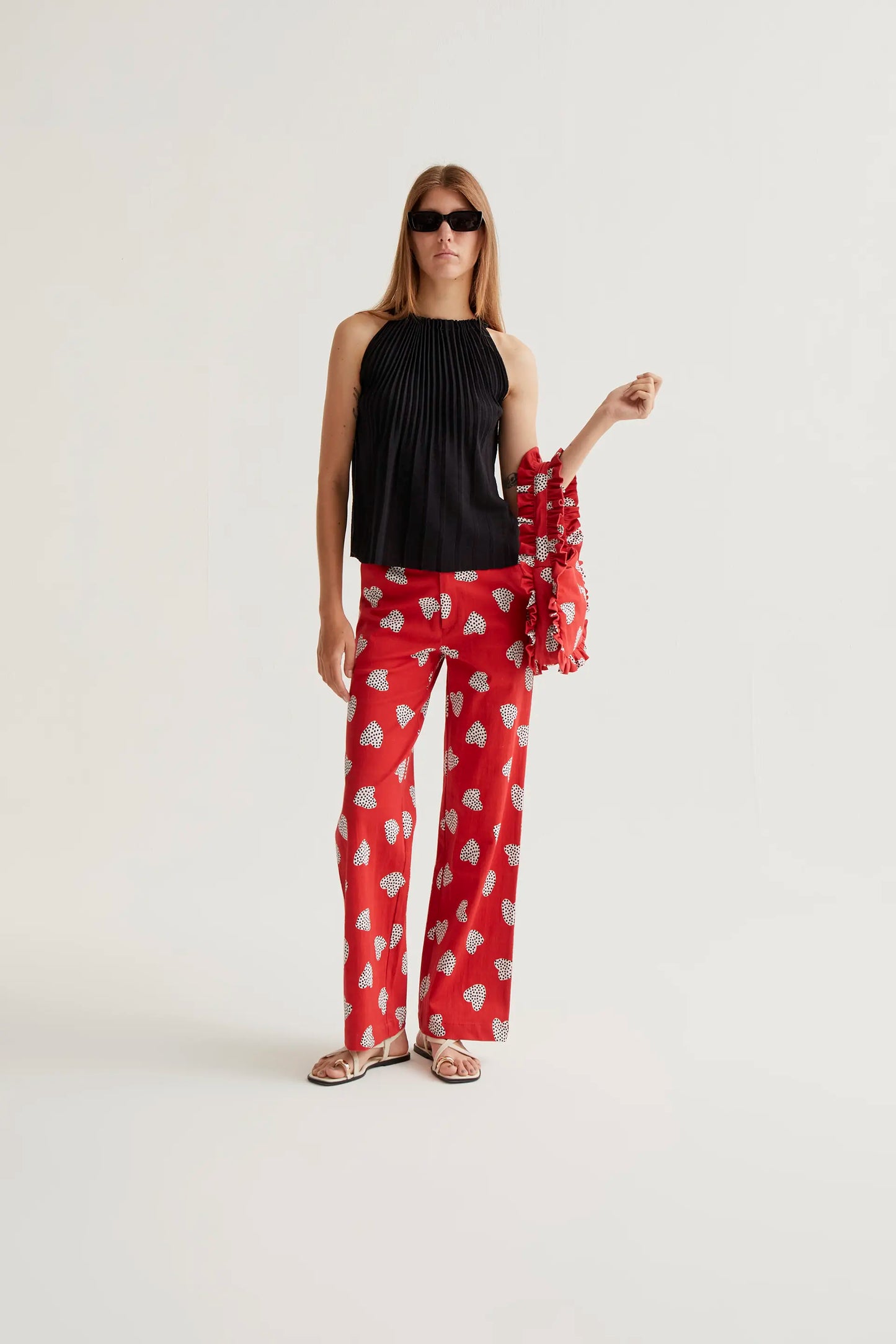 Pantaloni Harmony Red Print
