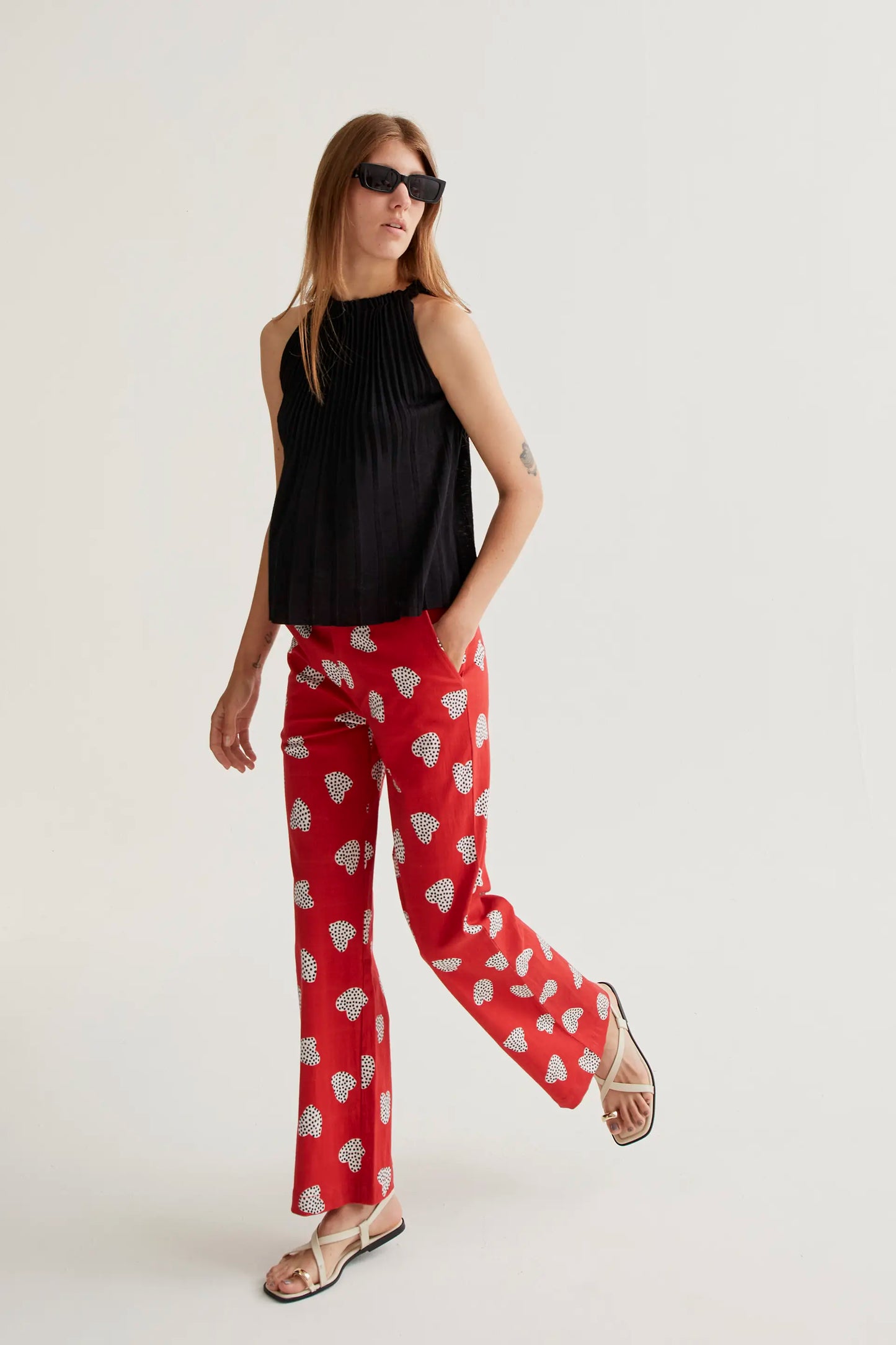 Pantaloni Harmony Red Print