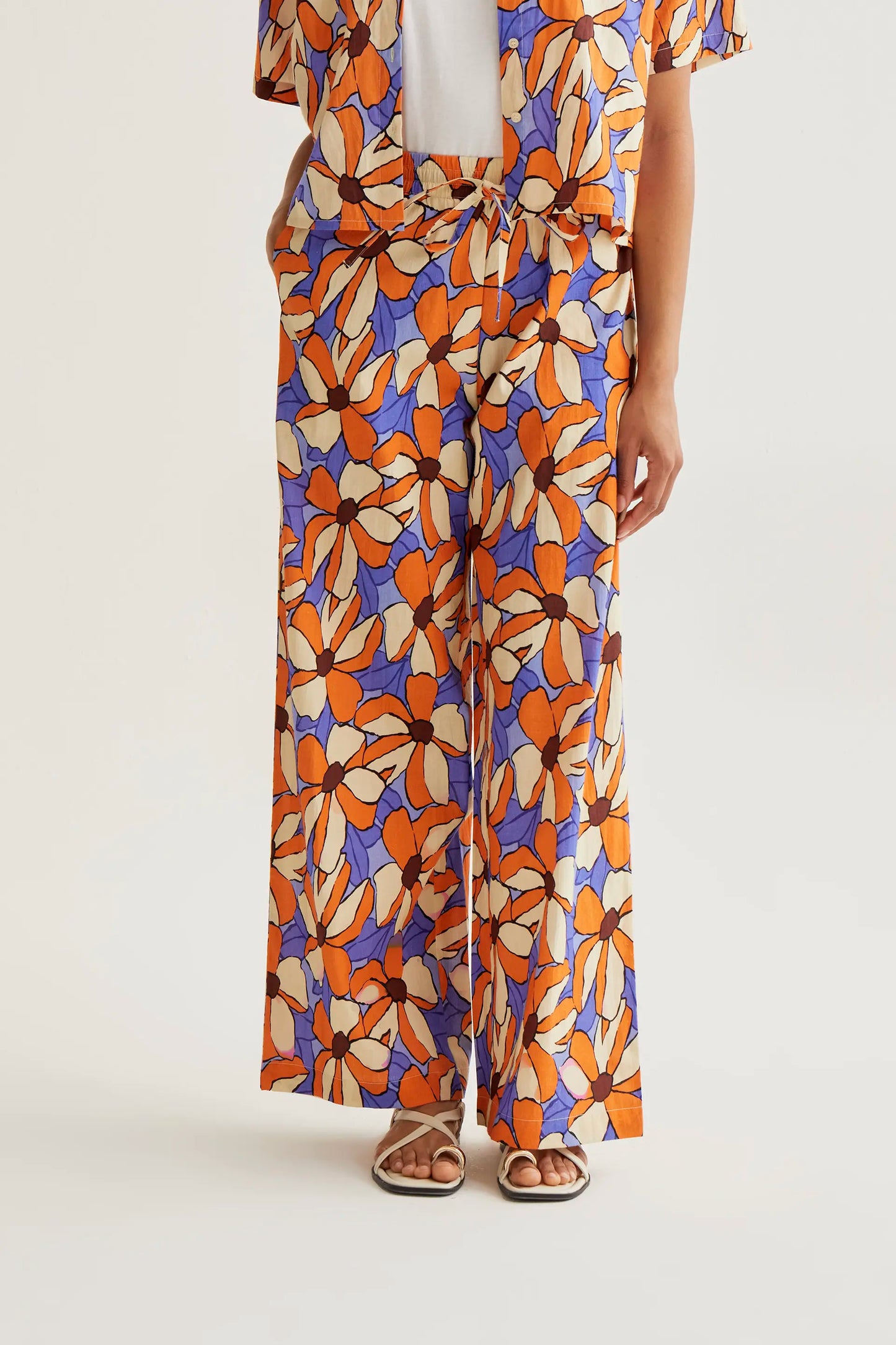 Marigold print trousers