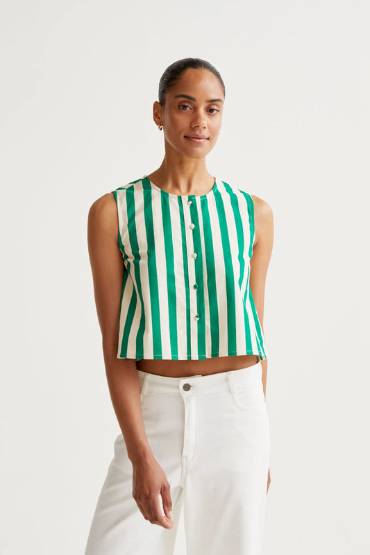 Top con estampado Bamboo Green