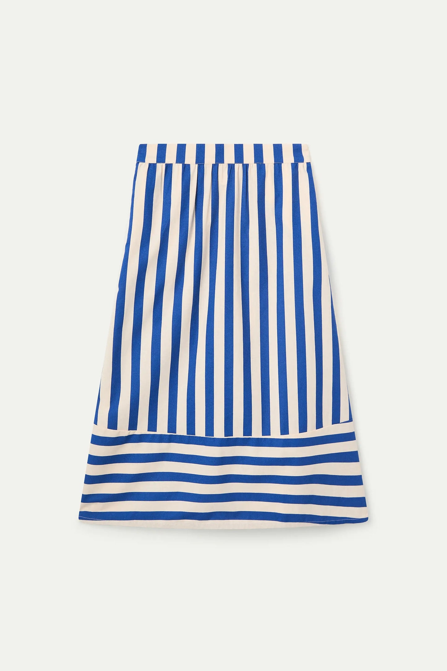 Gonna midi con stampa Bamboo Blue