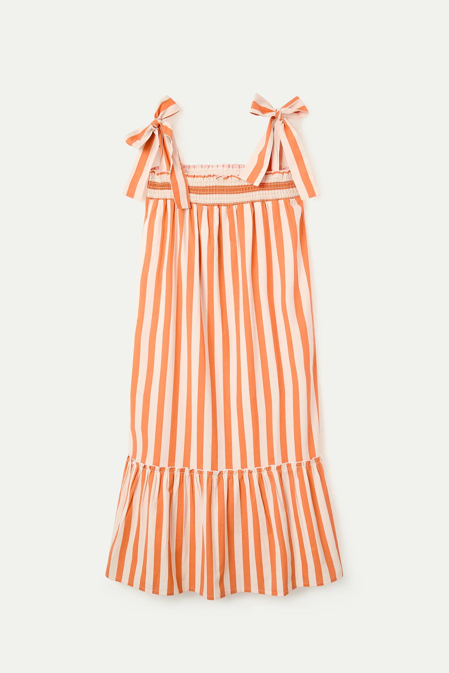 Vestido largo con estampado Bamboo Orange