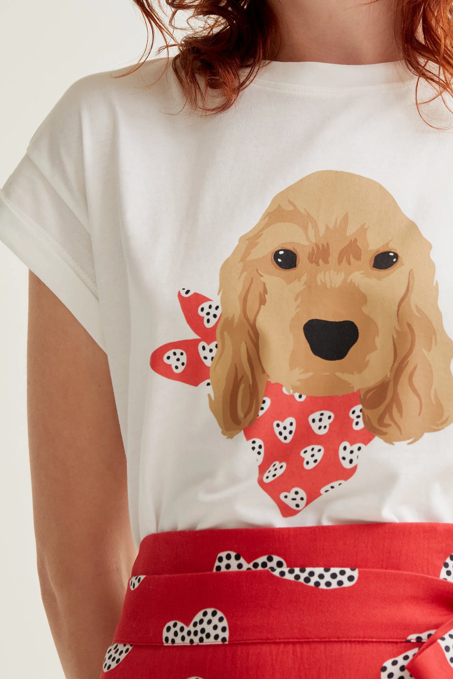 Maglietta con stampa Cocker Spaniel