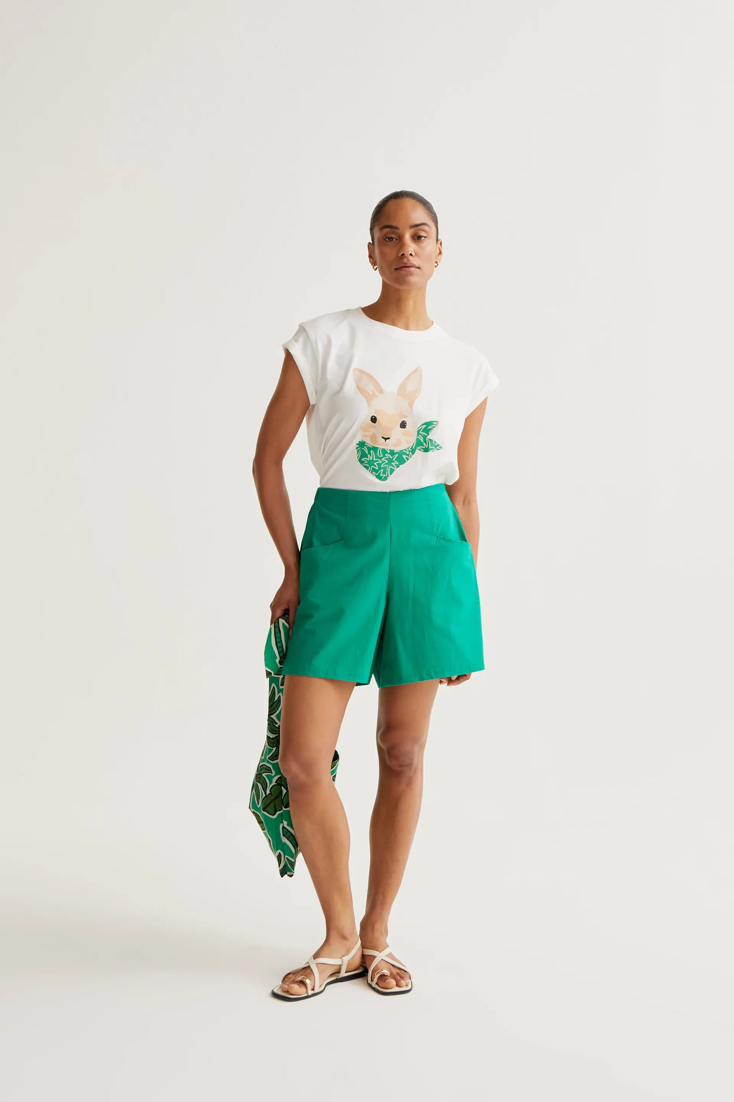 Camiseta con estampado de Conejito