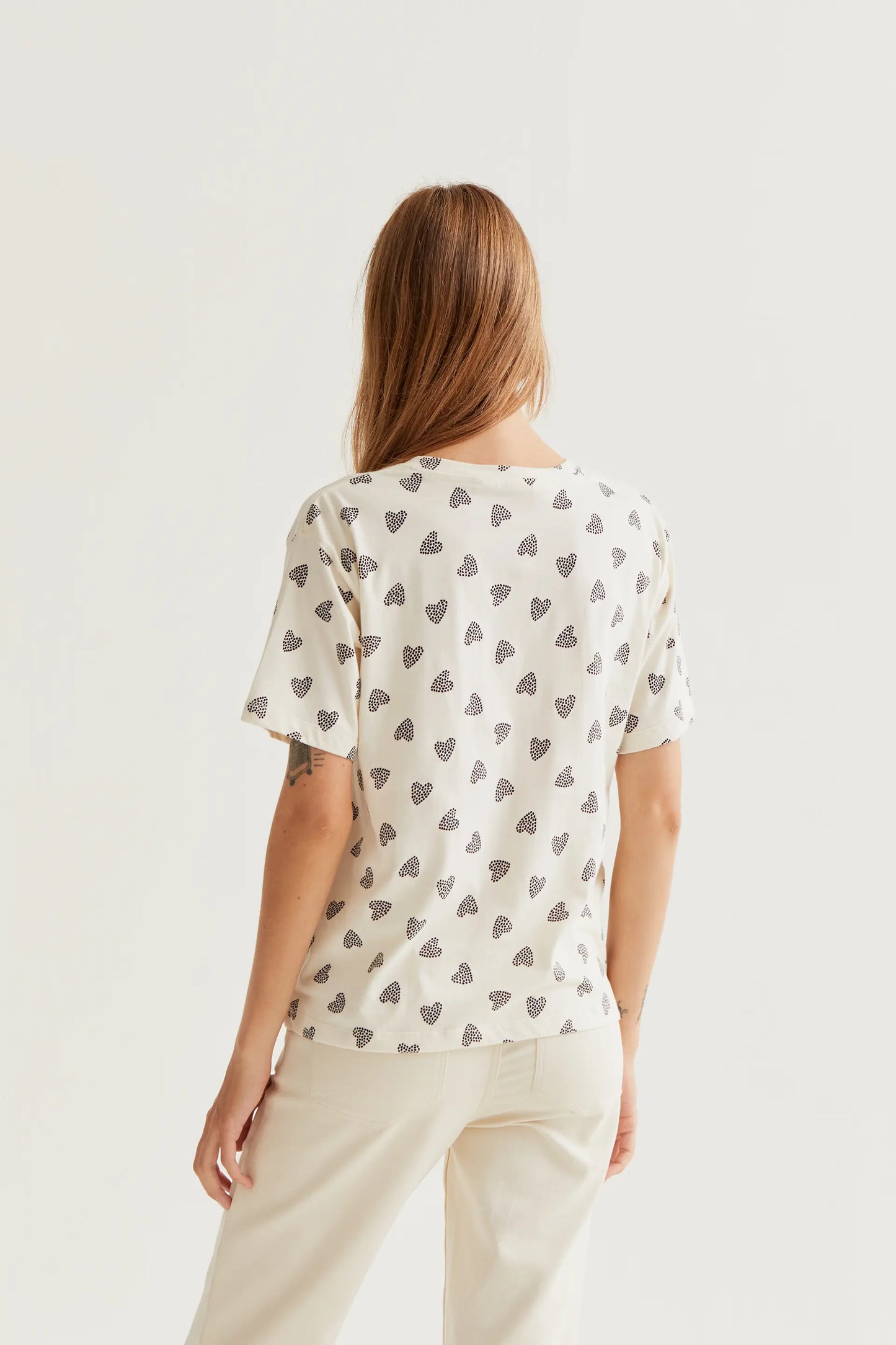 Maglietta con stampa nera Coccinella