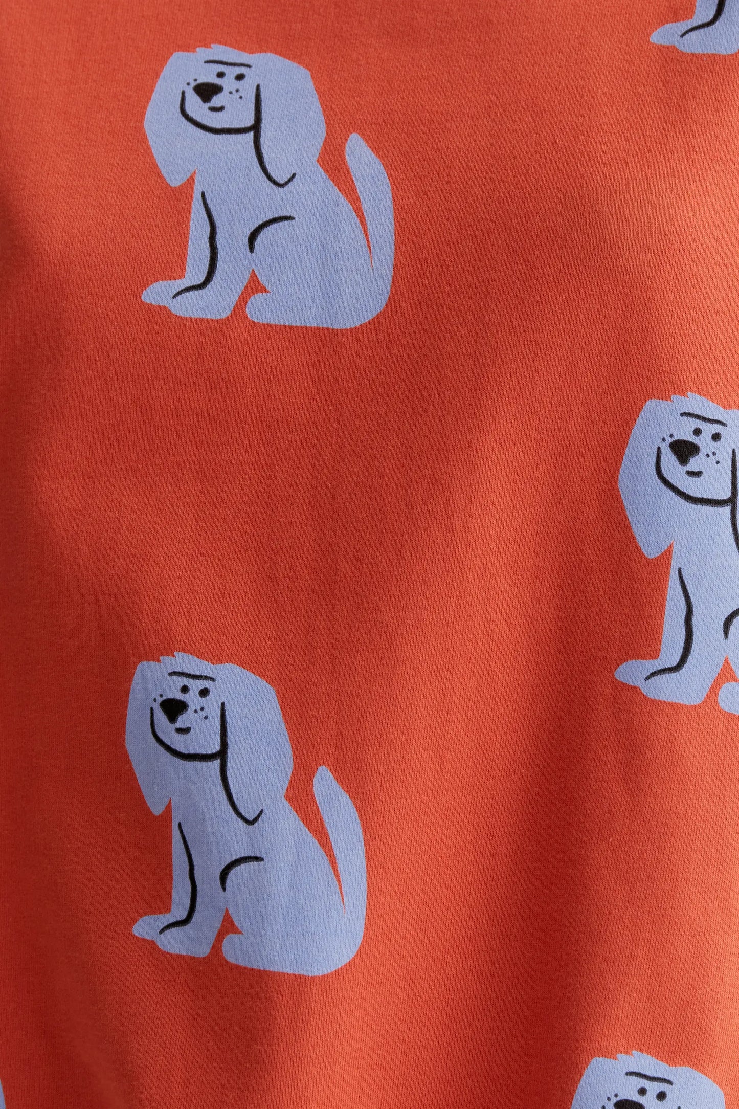 Felpa con stampa di cane marrone