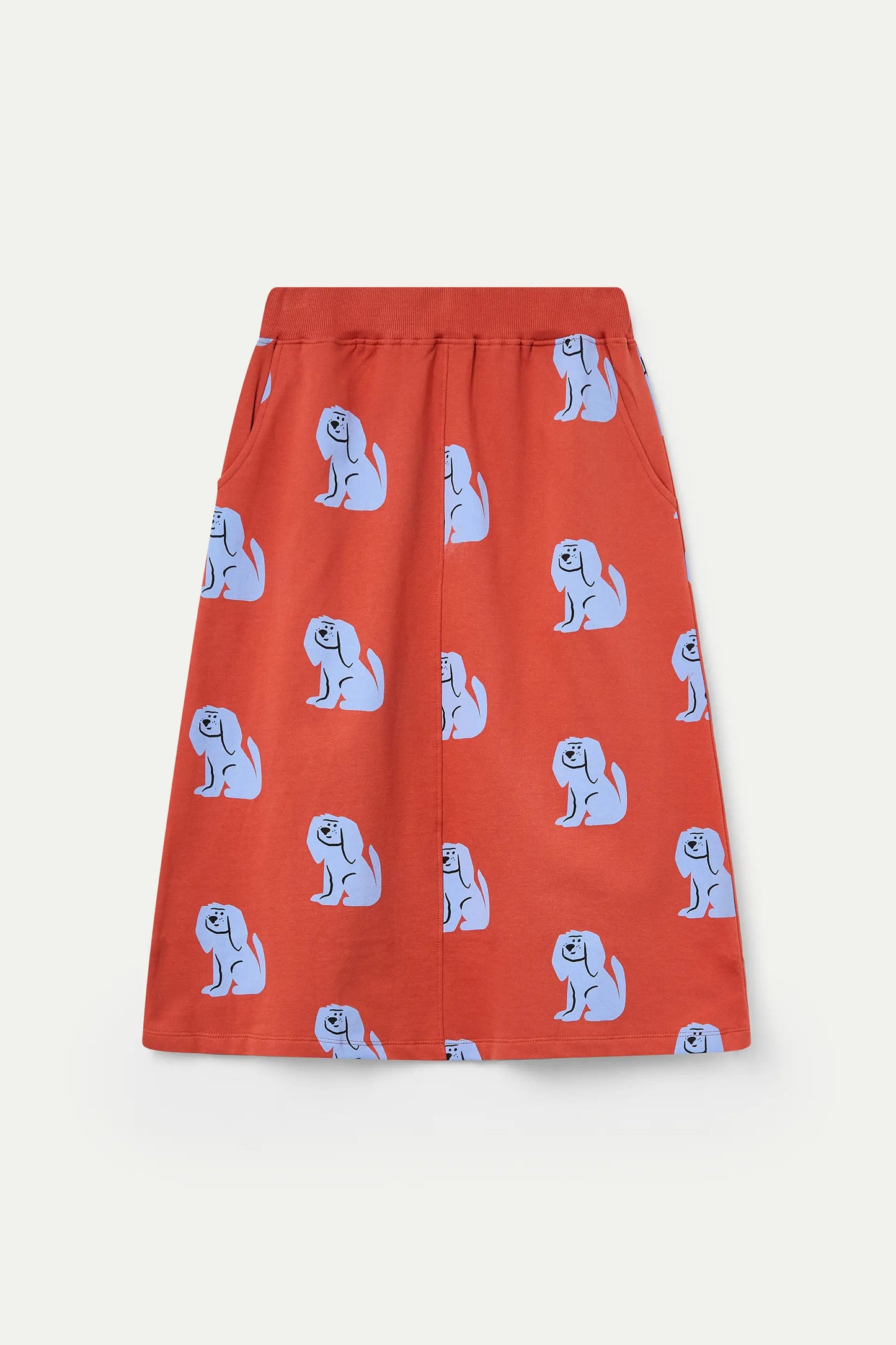 Gonna midi con stampa Brown Dog