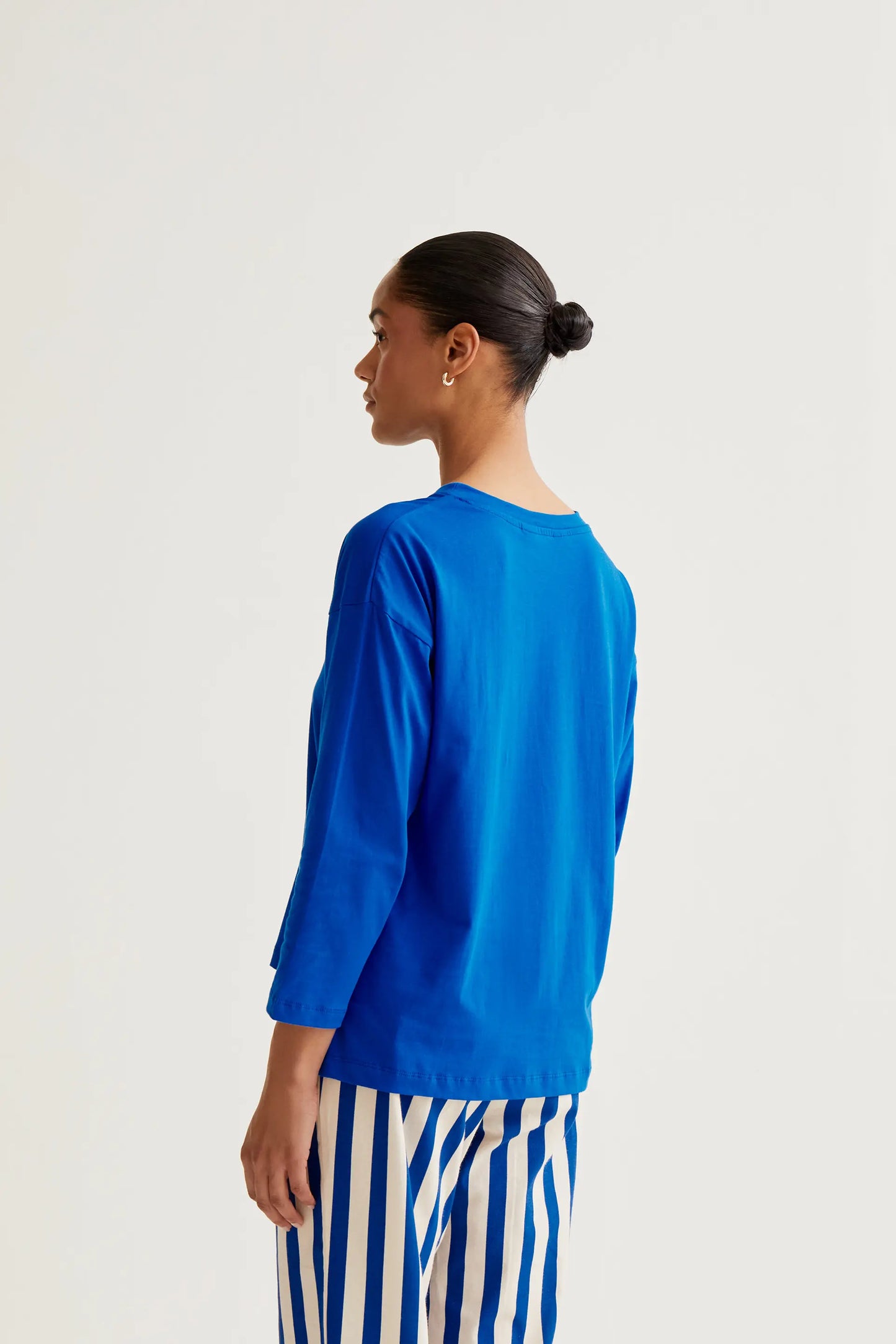 Blue t-shirt with Coccinellidae embroidery