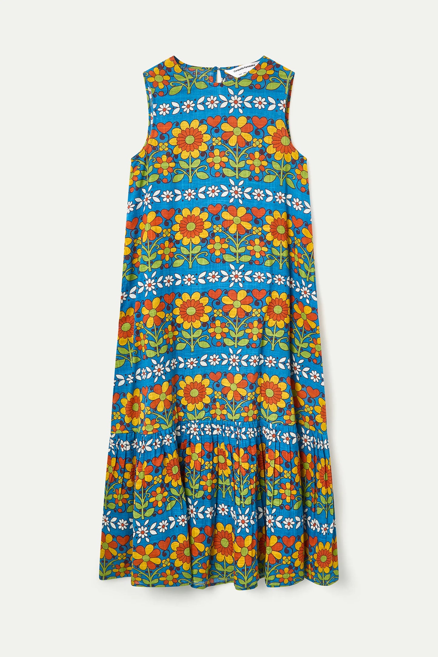 Vestido largo con estampado Garden