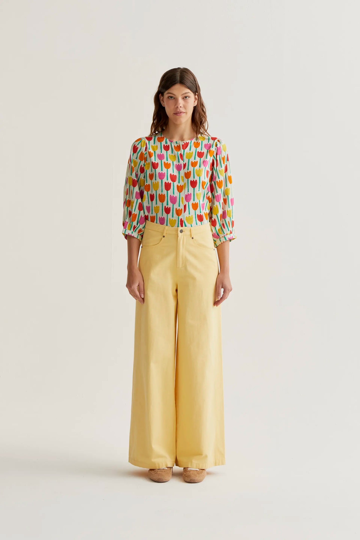 Camisa con estampado Tulipa