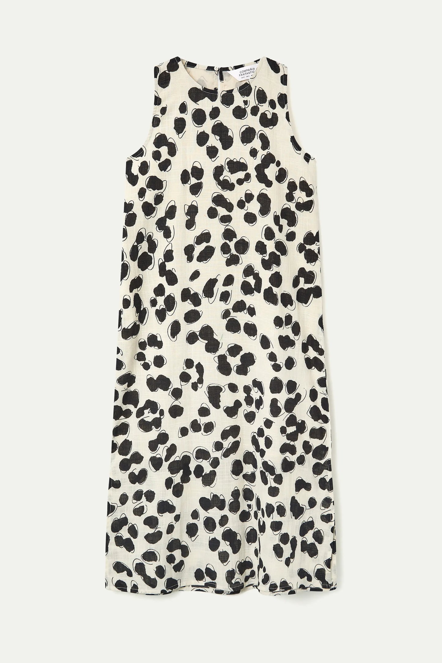 Vestido midi con estampado Dalmatian