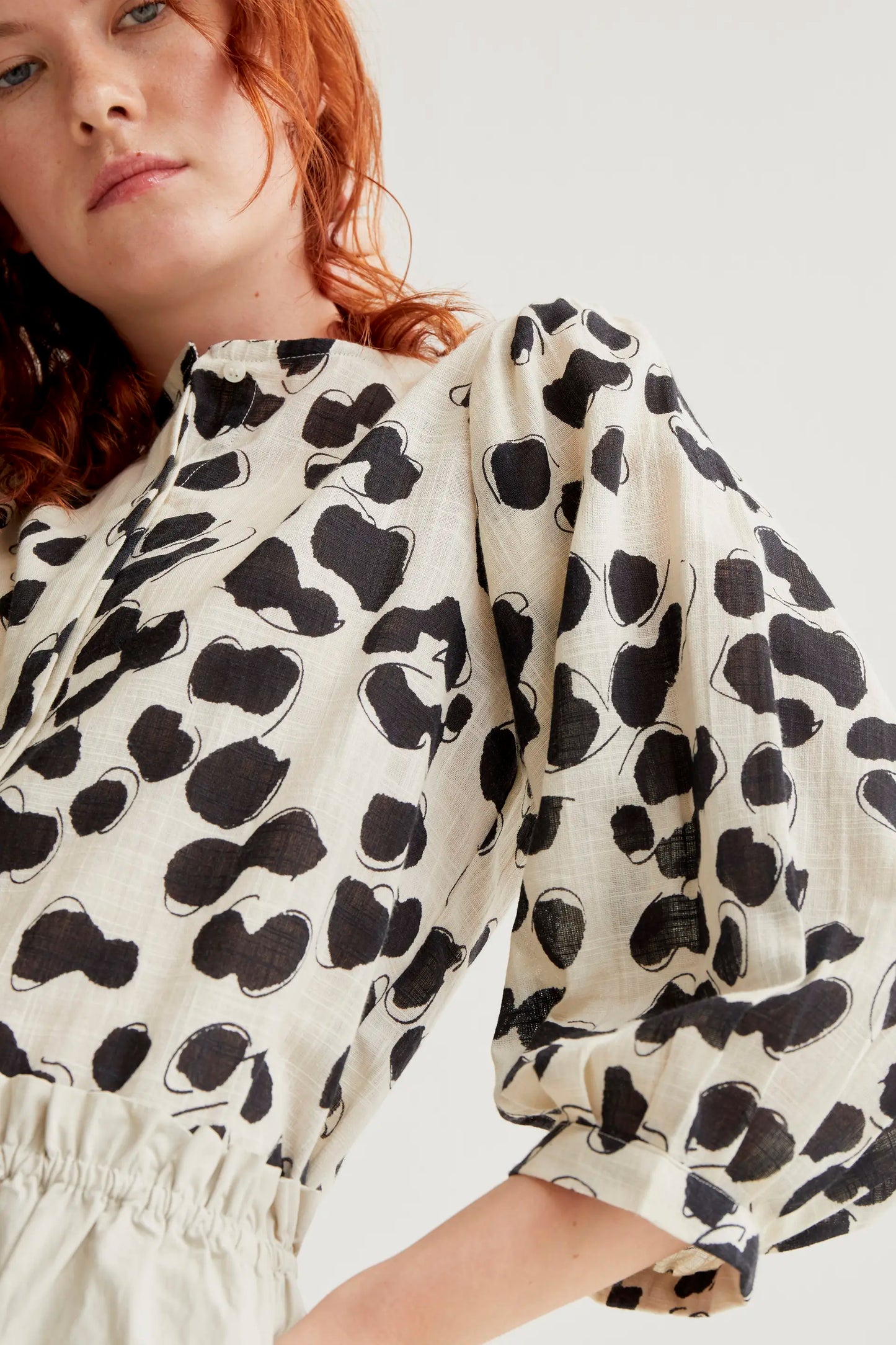 Camicia con stampa dalmata