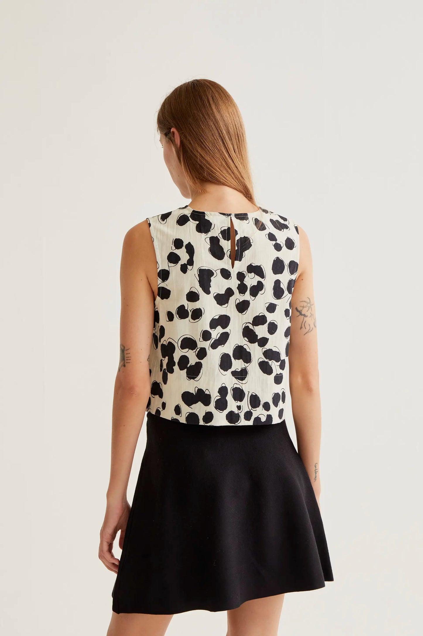 Top con stampa dalmata